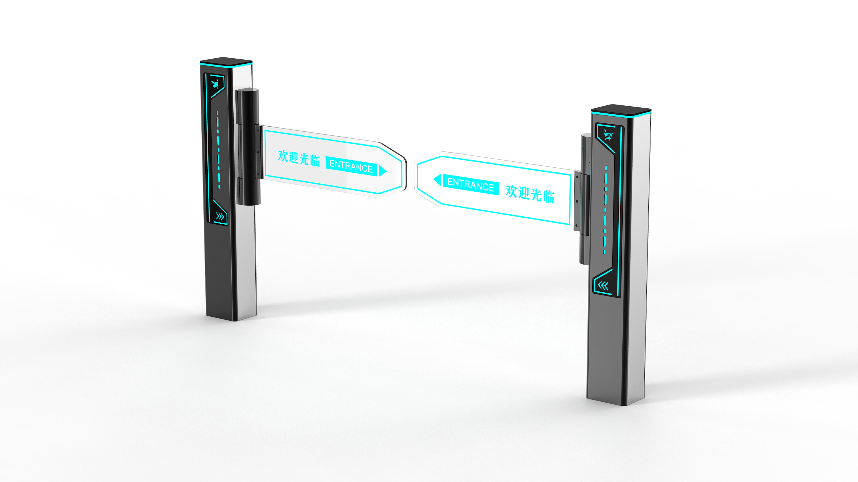 Supermarket swing gate，intelligence，convenient，practical，