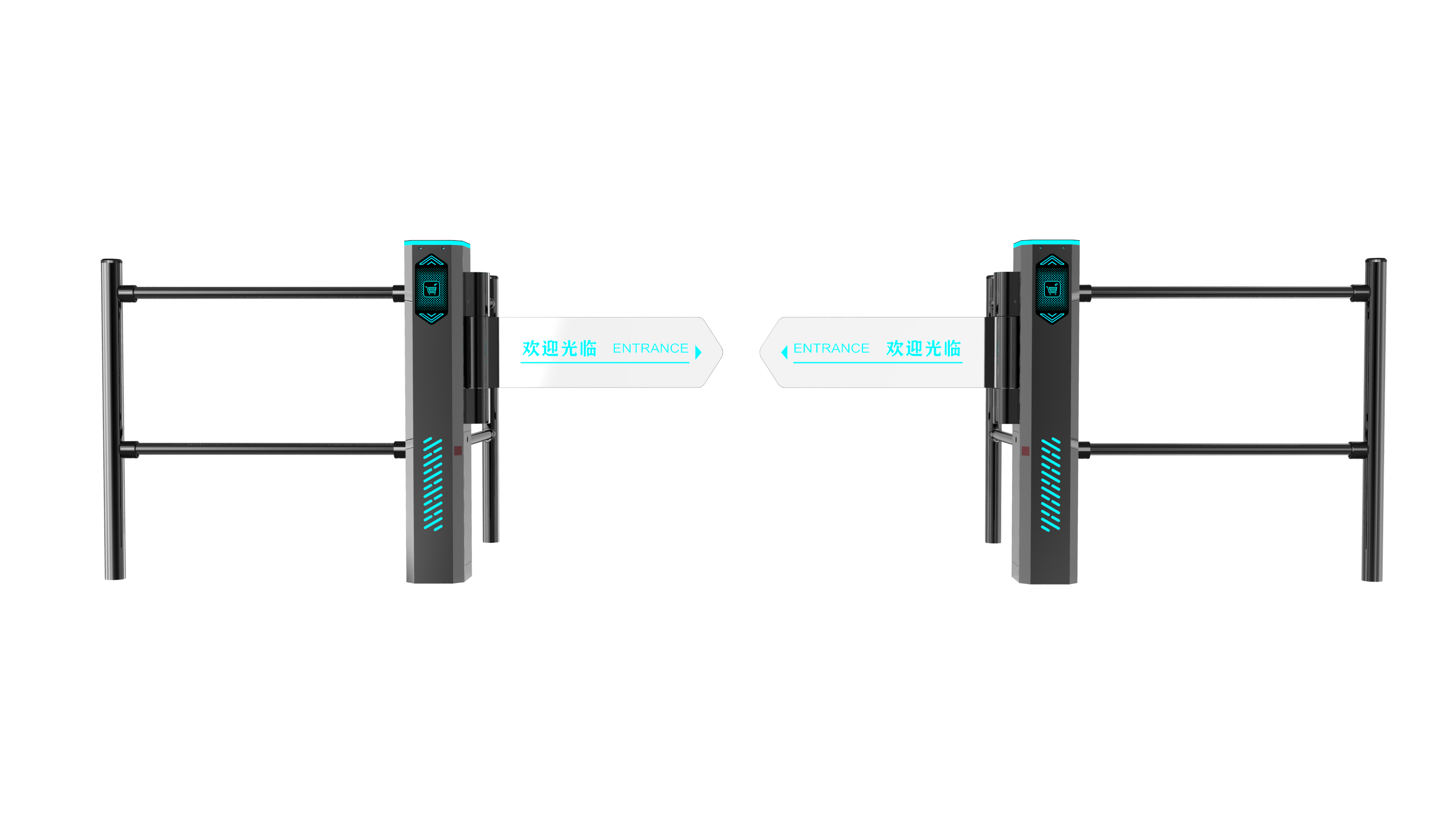 Supermarket swing gate，intelligence，convenient，practical，
