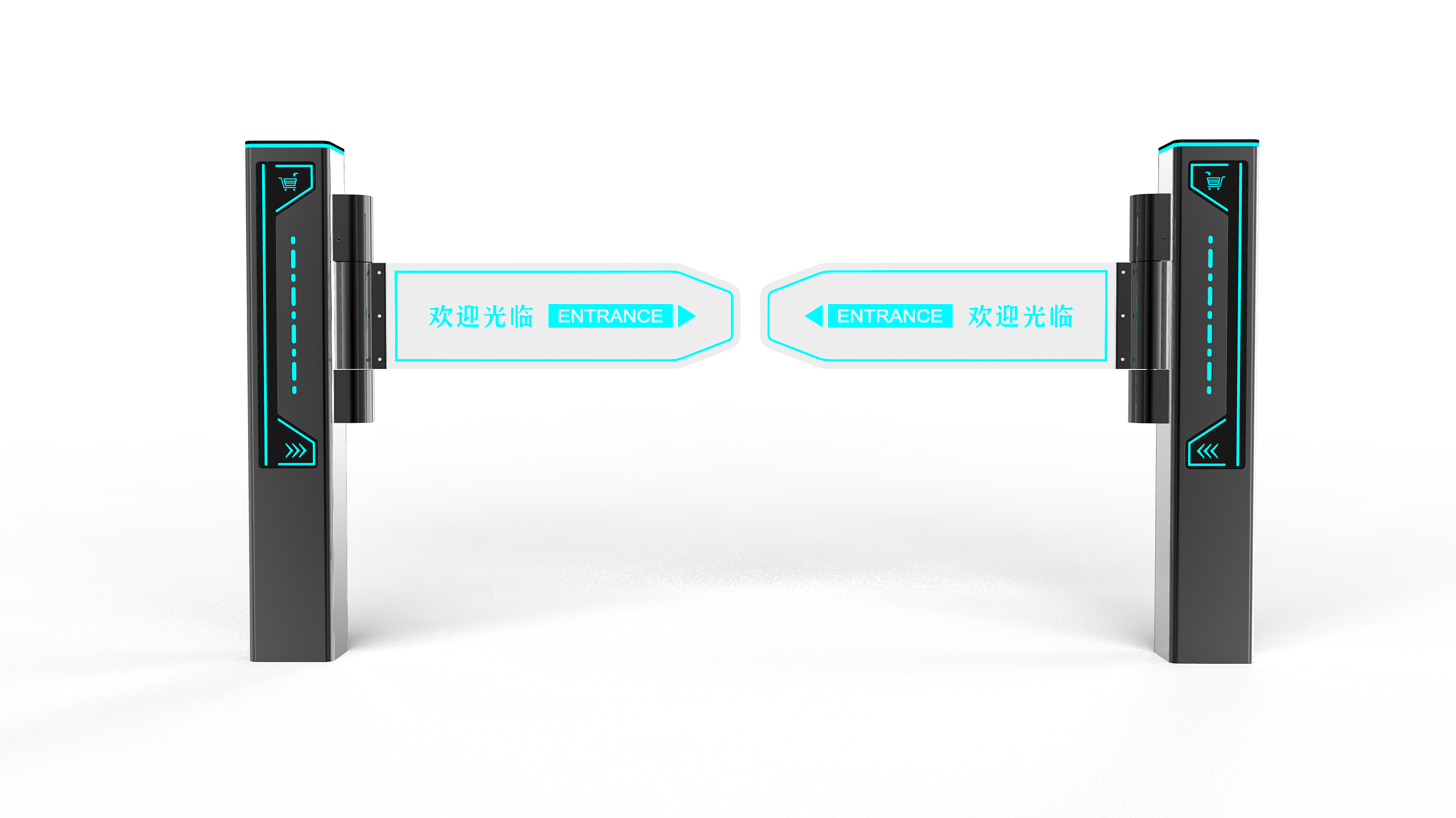 Supermarket swing gate，intelligence，convenient，practical，
