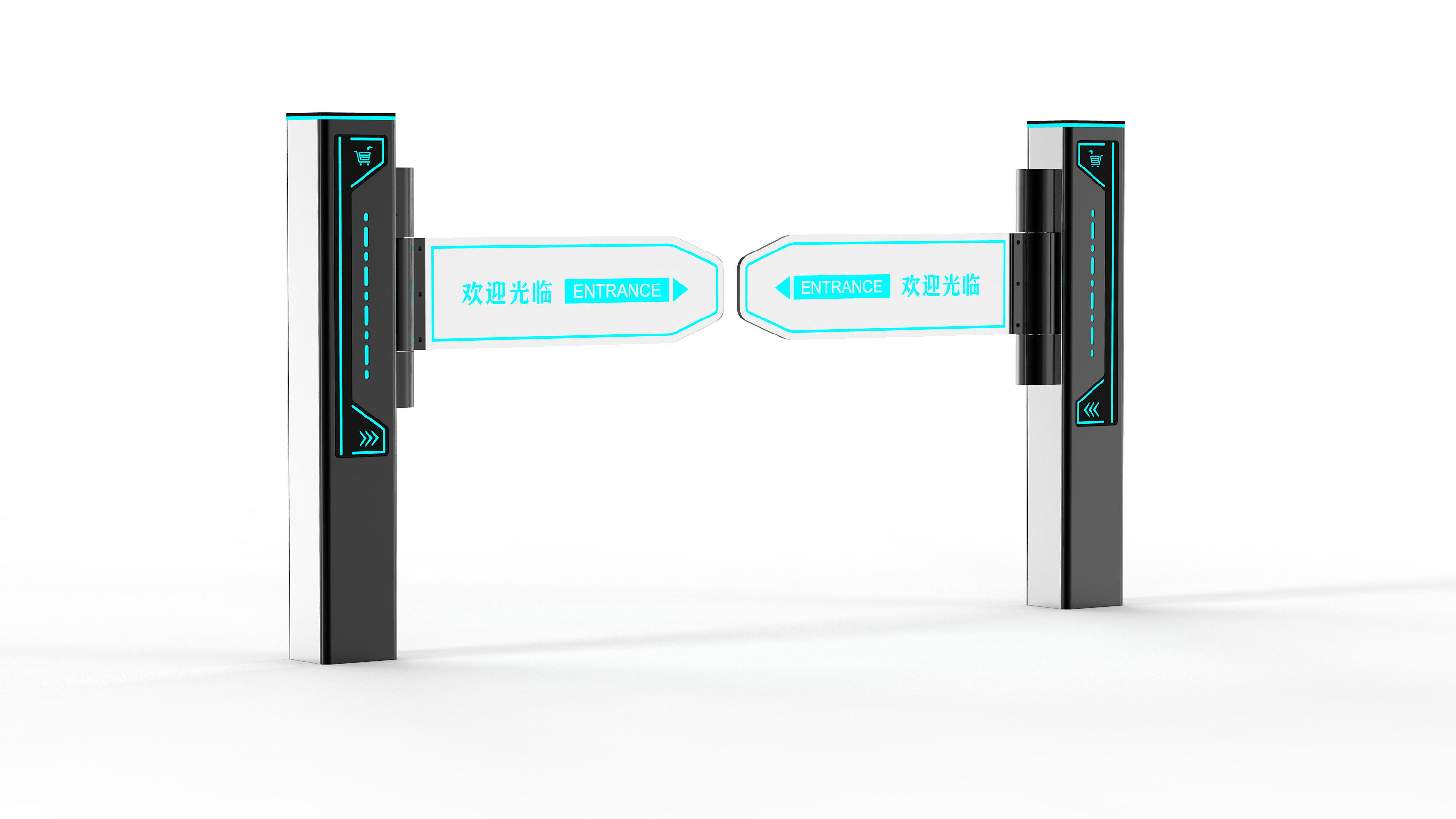 Supermarket swing gate，intelligence，convenient，practical，