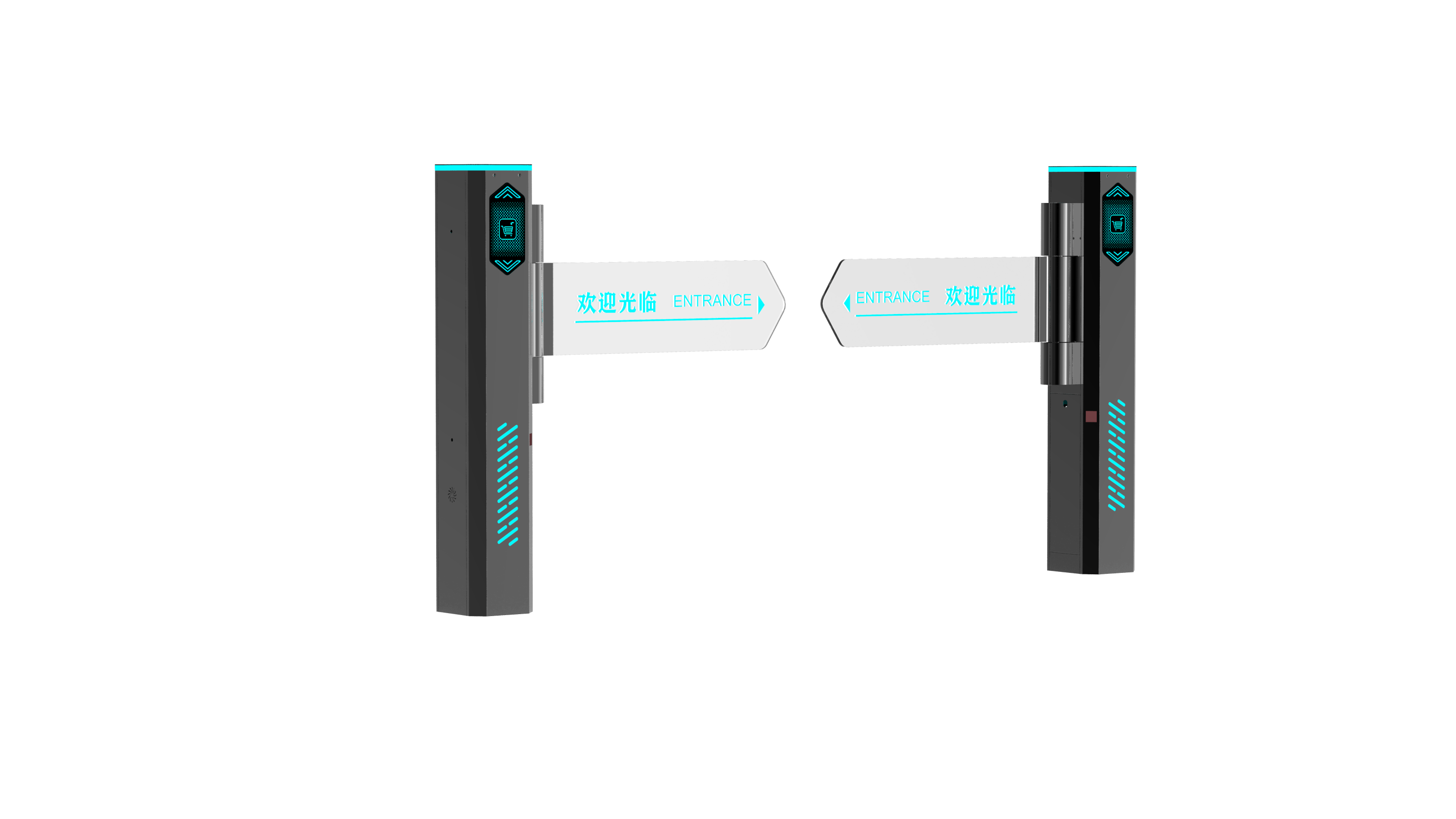Supermarket swing gate，intelligence，convenient，practical，