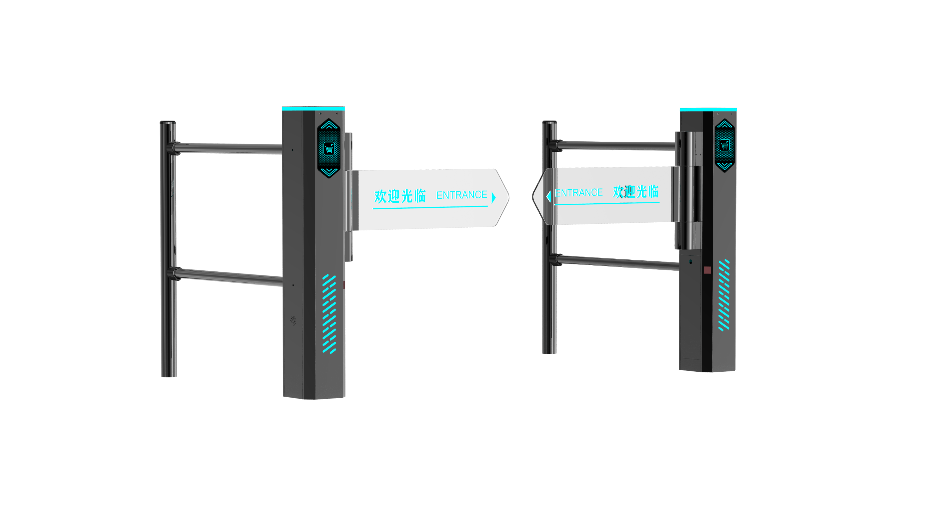 Supermarket swing gate，intelligence，convenient，practical，