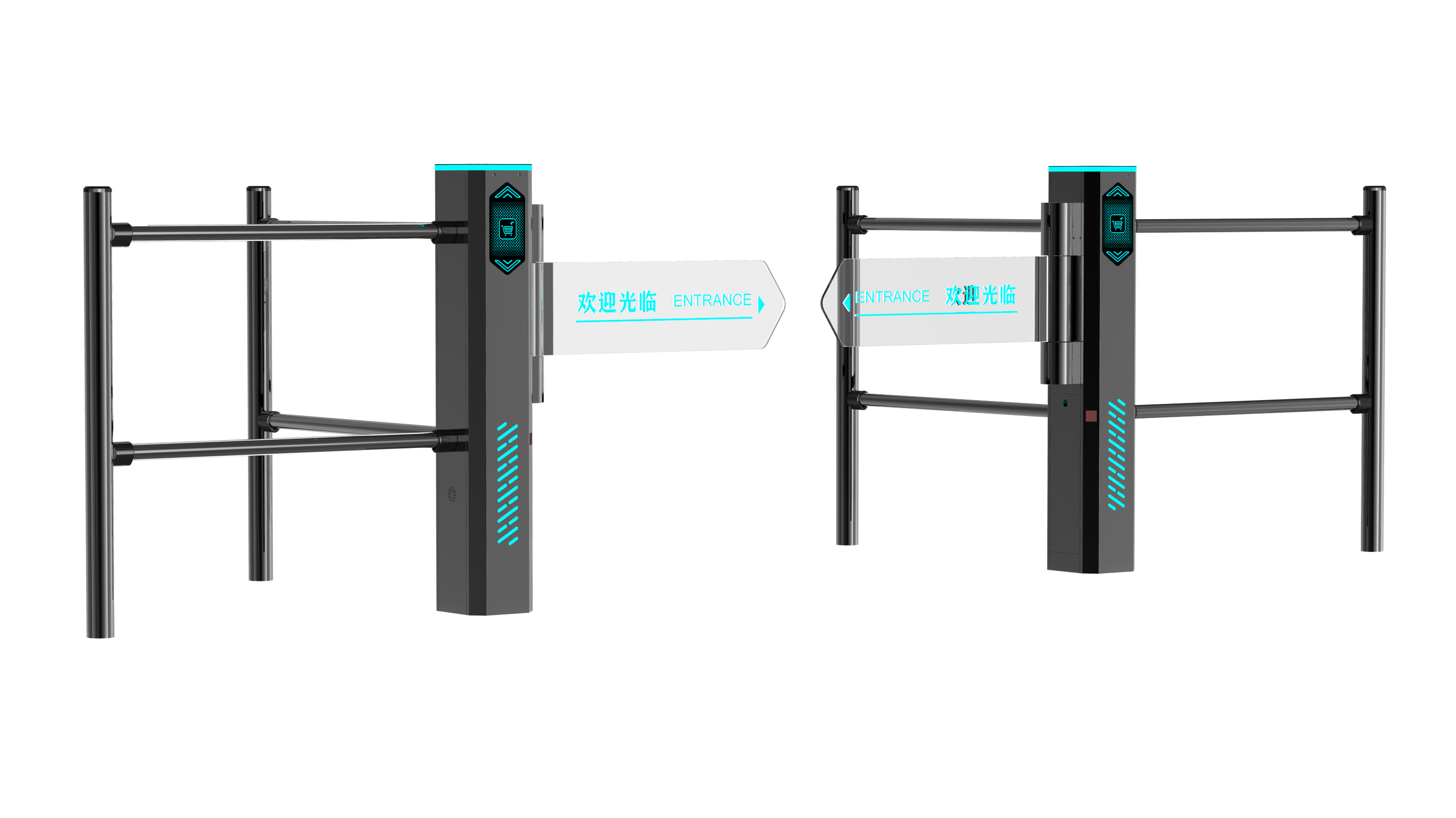 Supermarket swing gate，intelligence，convenient，practical，