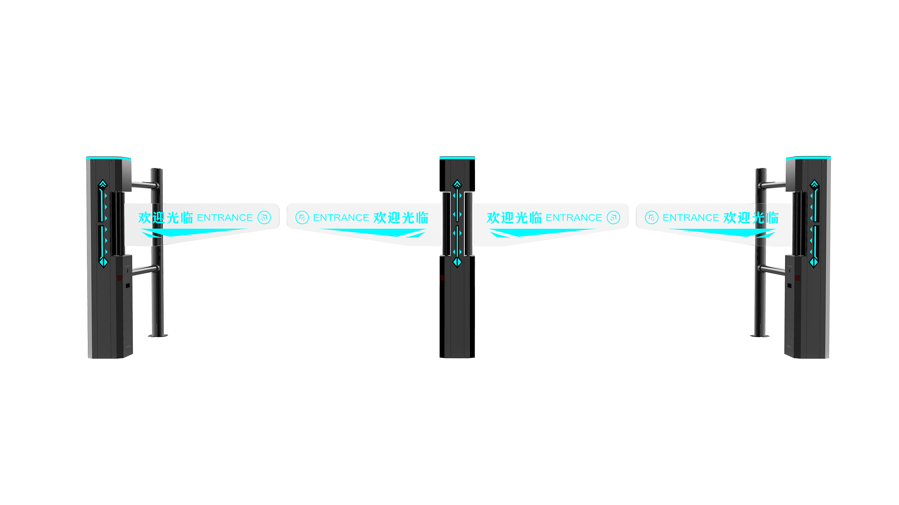 Supermarket swing gate，intelligence，convenient，practical，