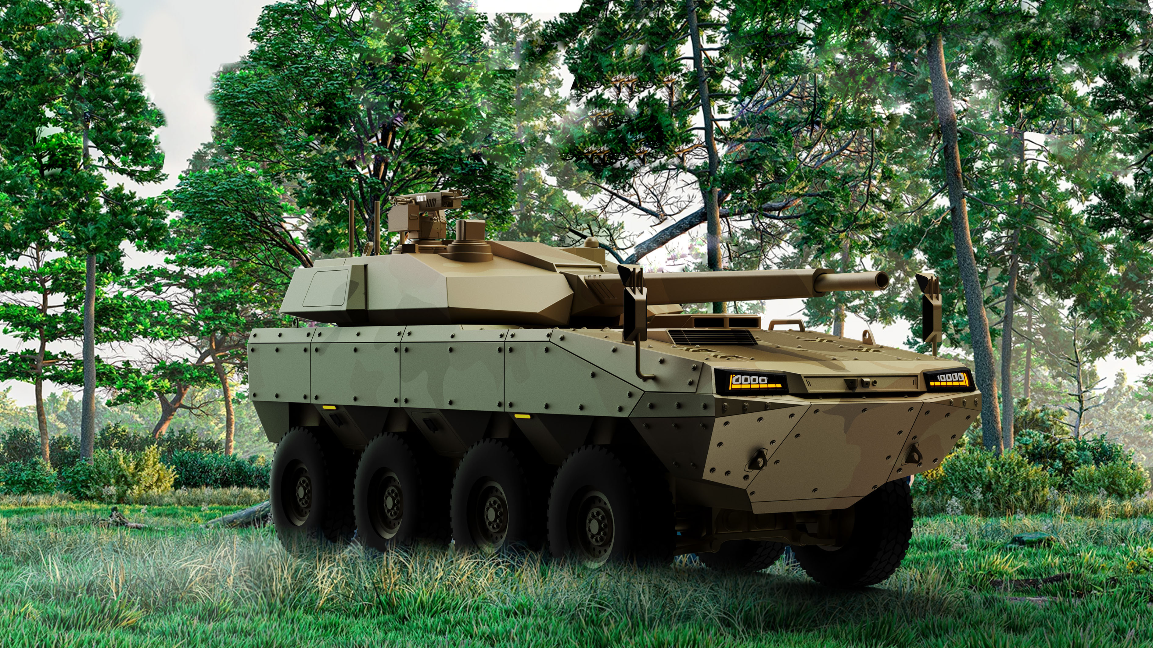 Open the door and see Xi Design Bureau，wheeled infantry fighting vehicle，industrial design，product design，Appearance design，war chariot，Tank，Design case，