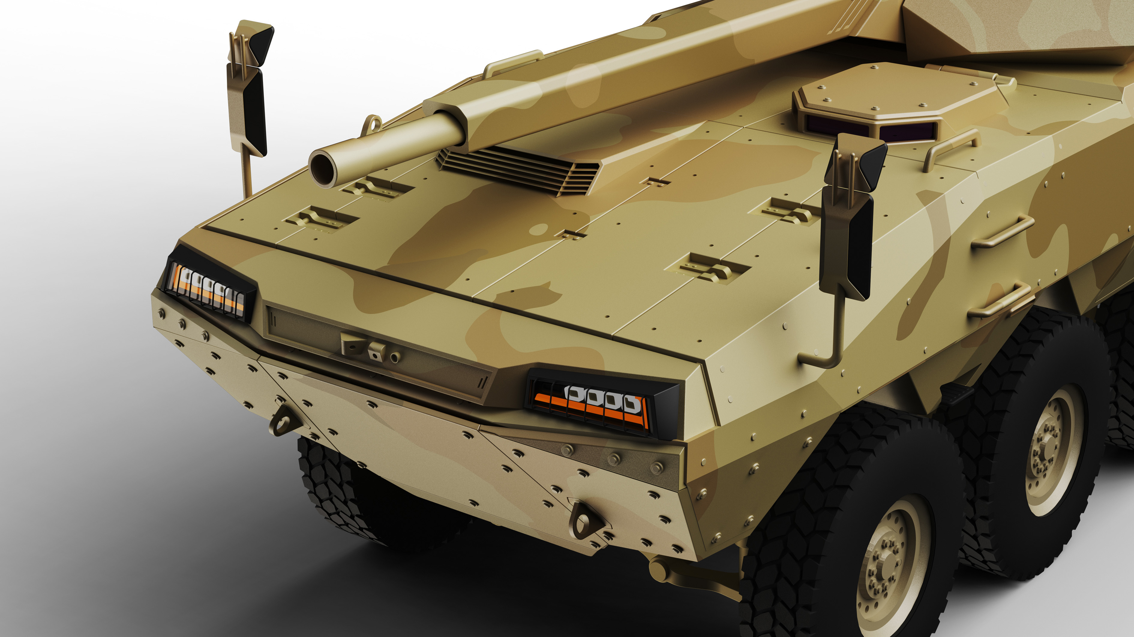 Open the door and see Xi Design Bureau，wheeled infantry fighting vehicle，industrial design，product design，Appearance design，war chariot，Tank，Design case，