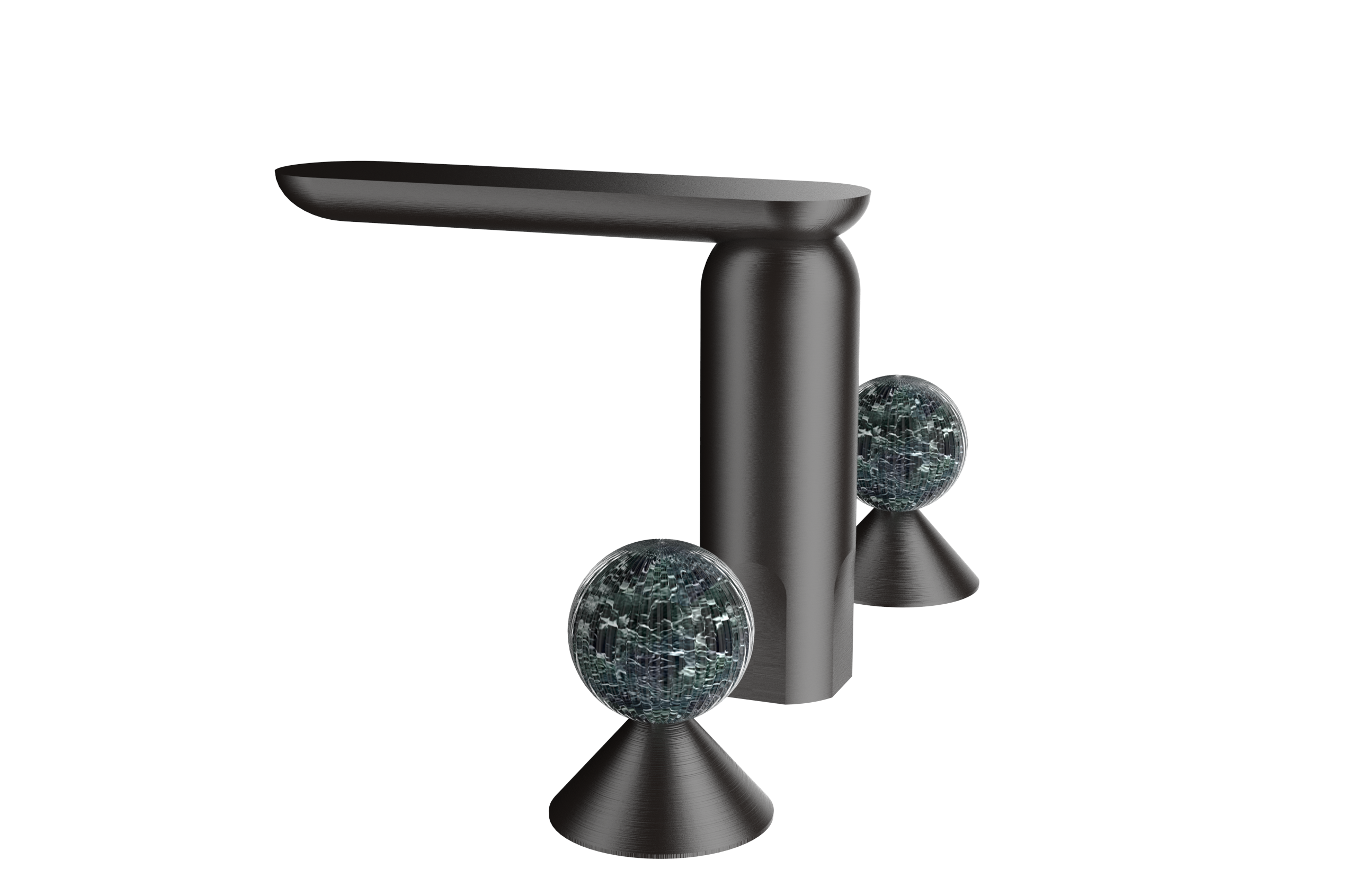 Luxury stone; split faucet，