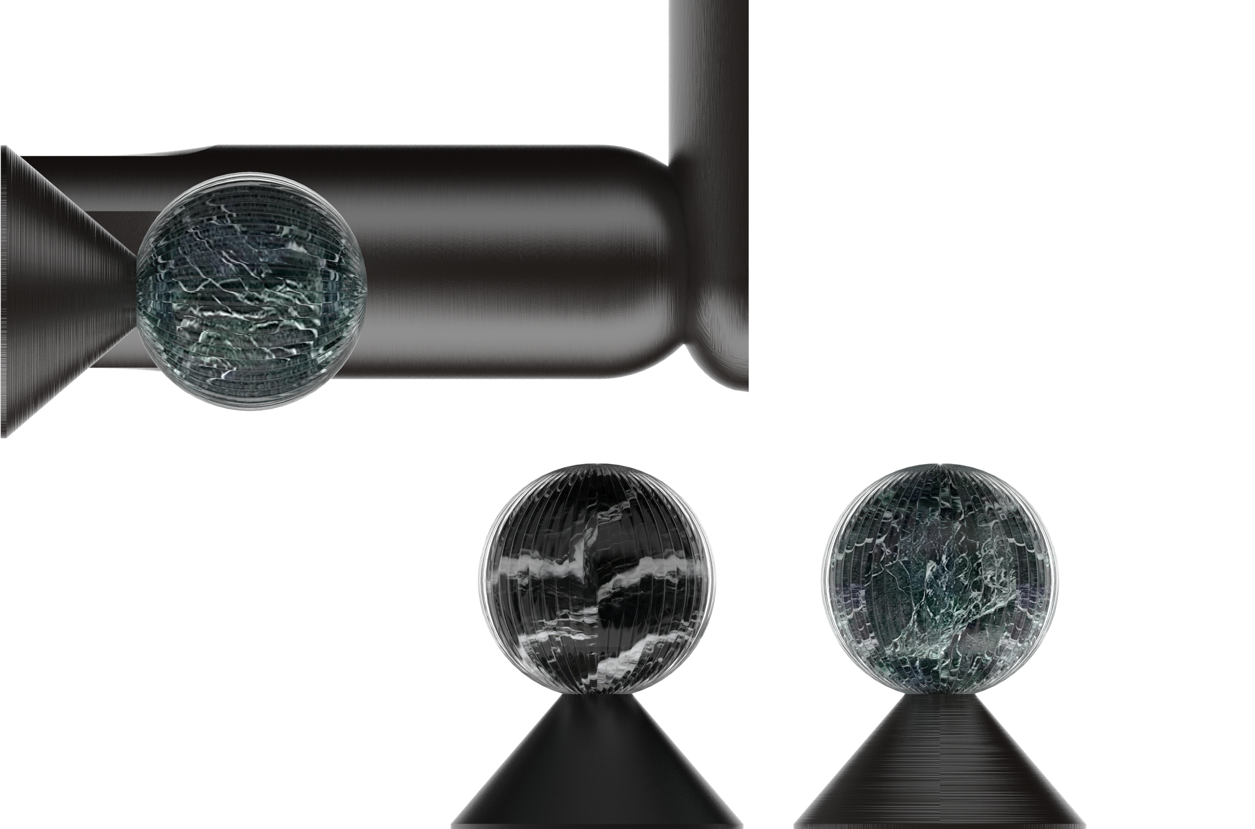 Luxury stone; split faucet，