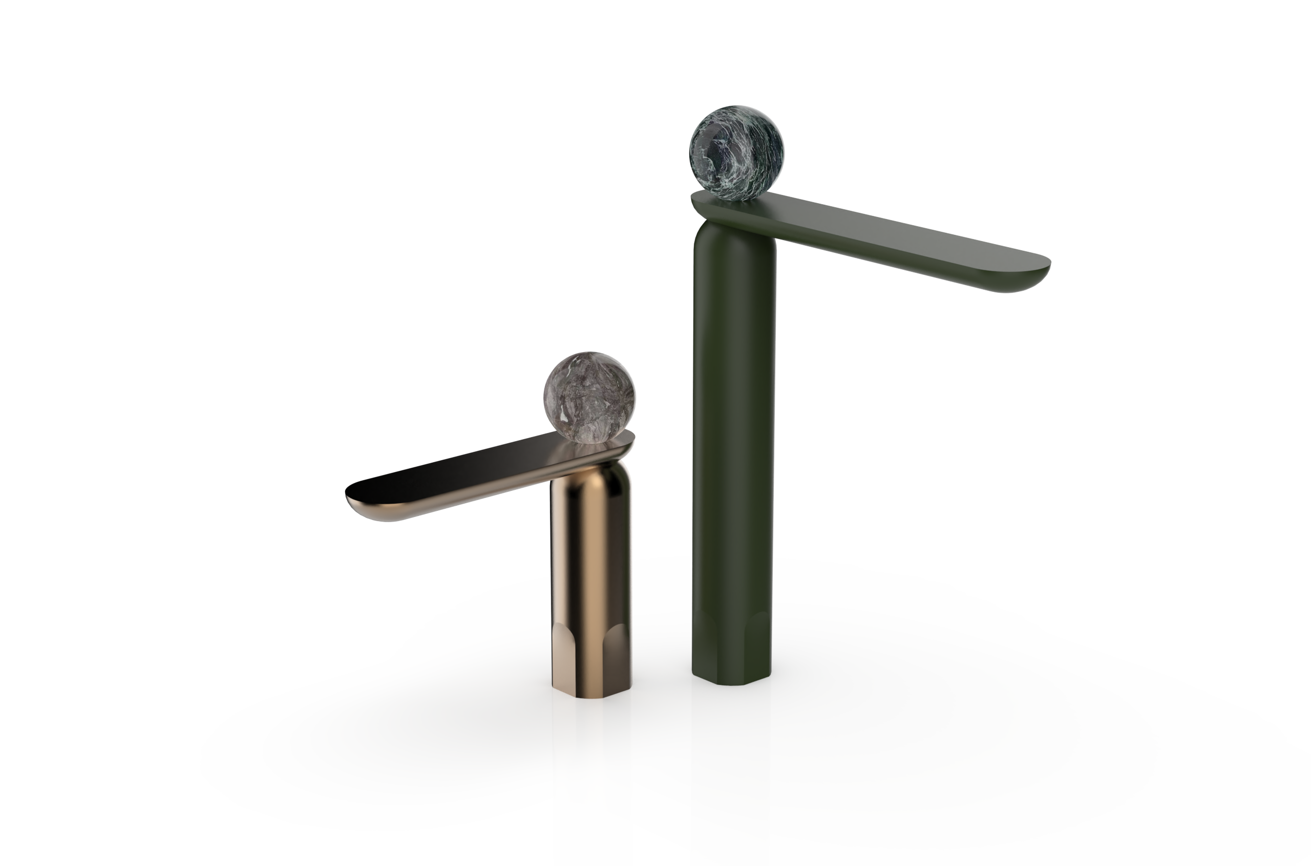 Luxury stone; split faucet，
