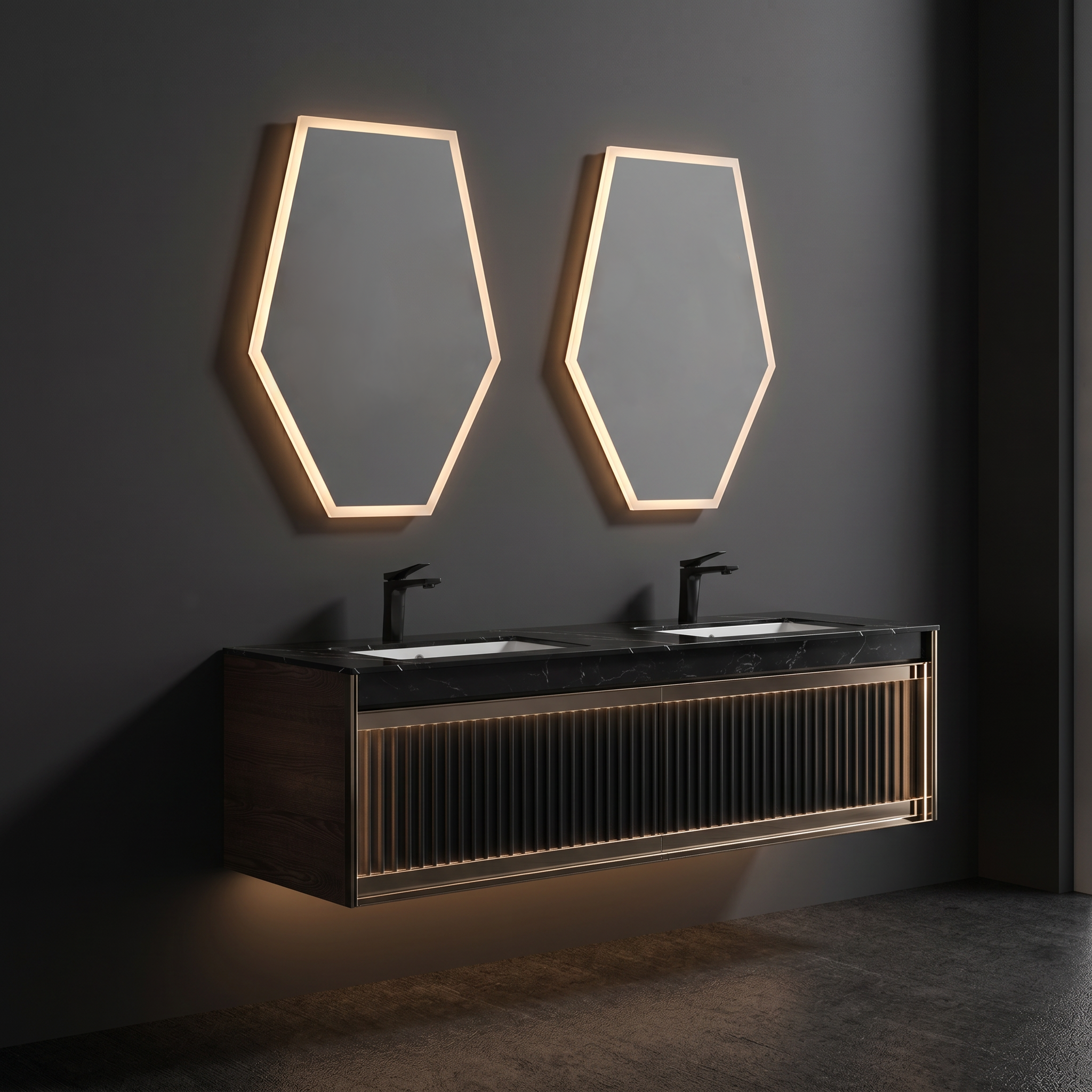 Bathroom cabinet; mirror，