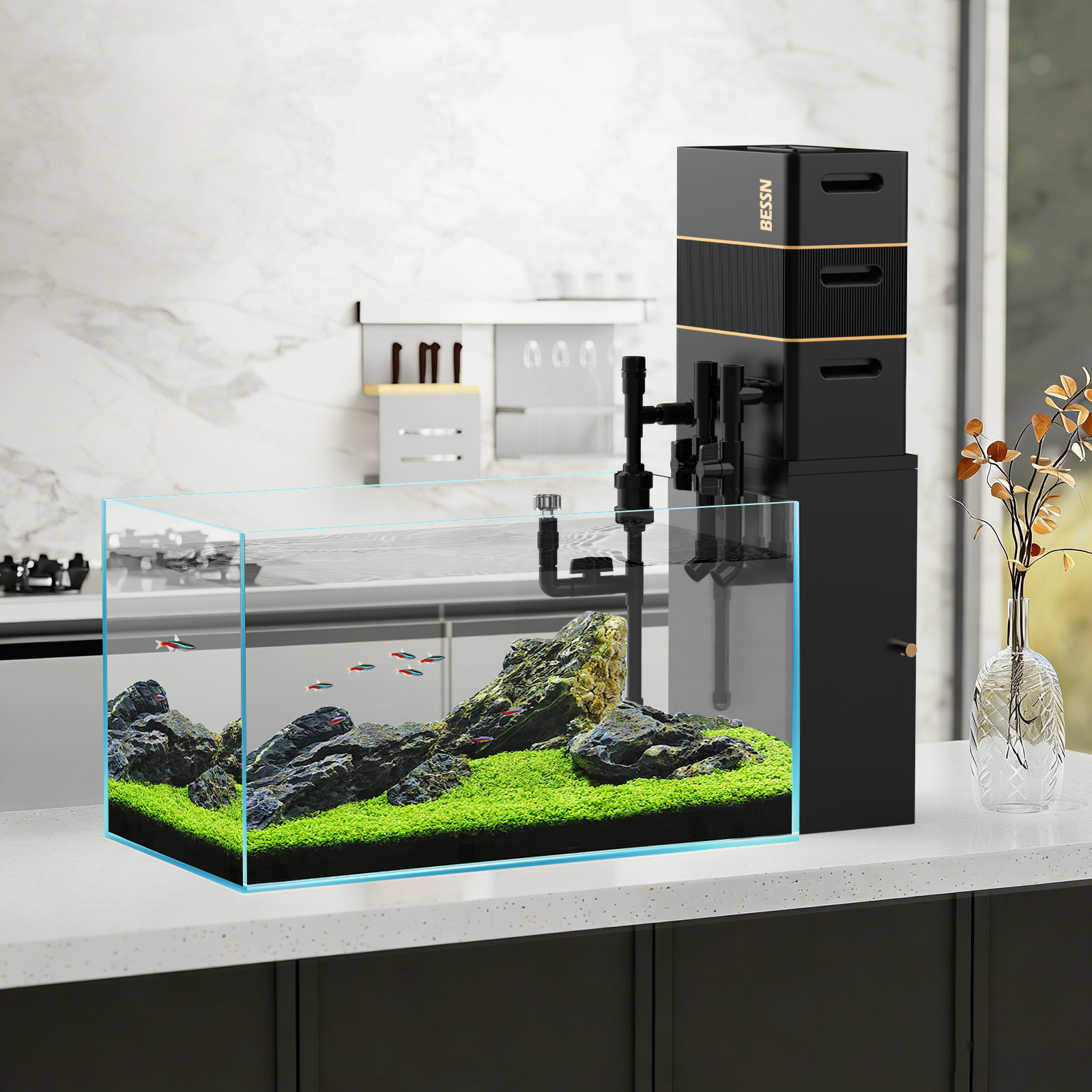 Fish tank filter，Aquarium products，Fish tank filtration，