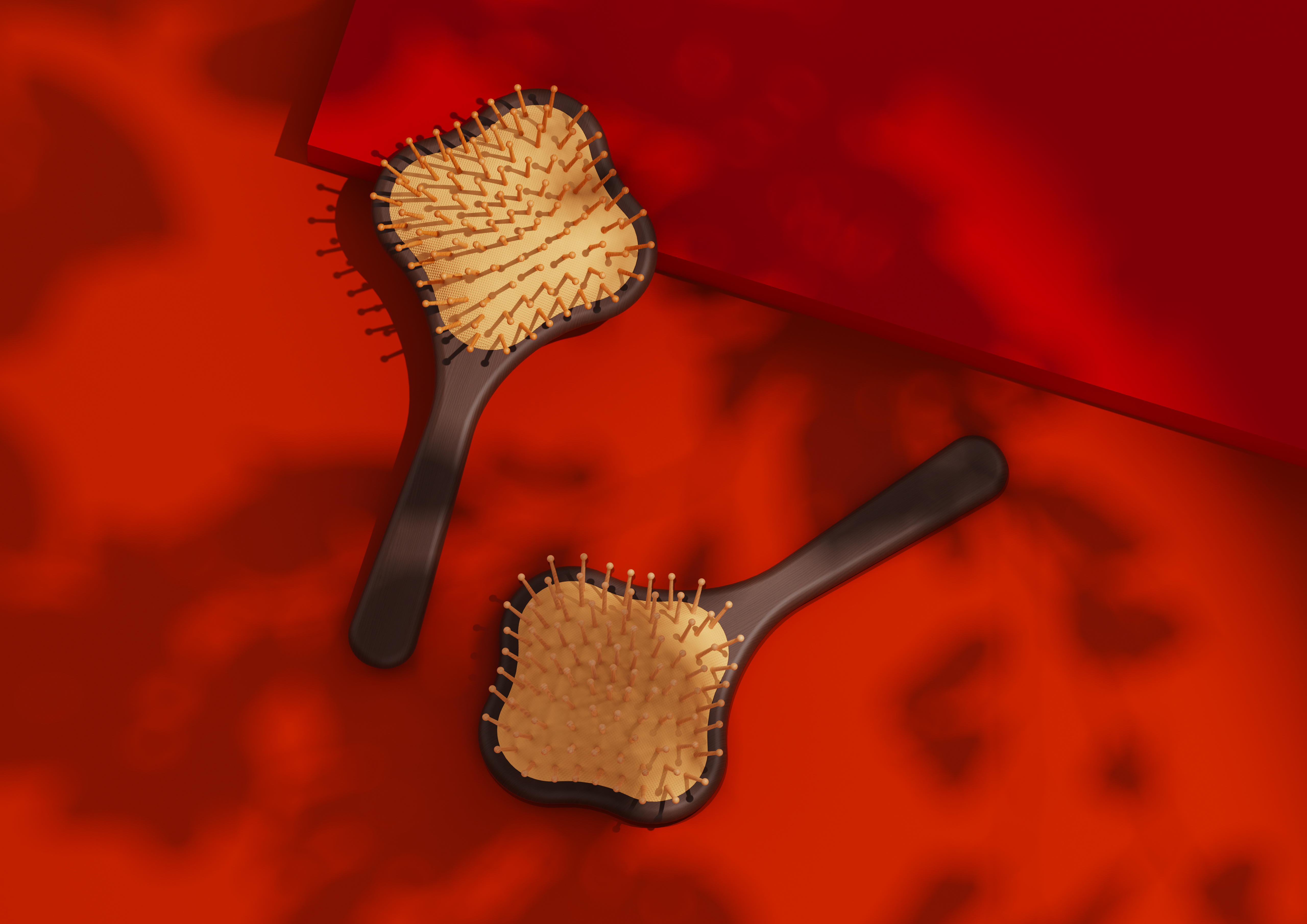 Original comb design，Wooden air cushion comb，
