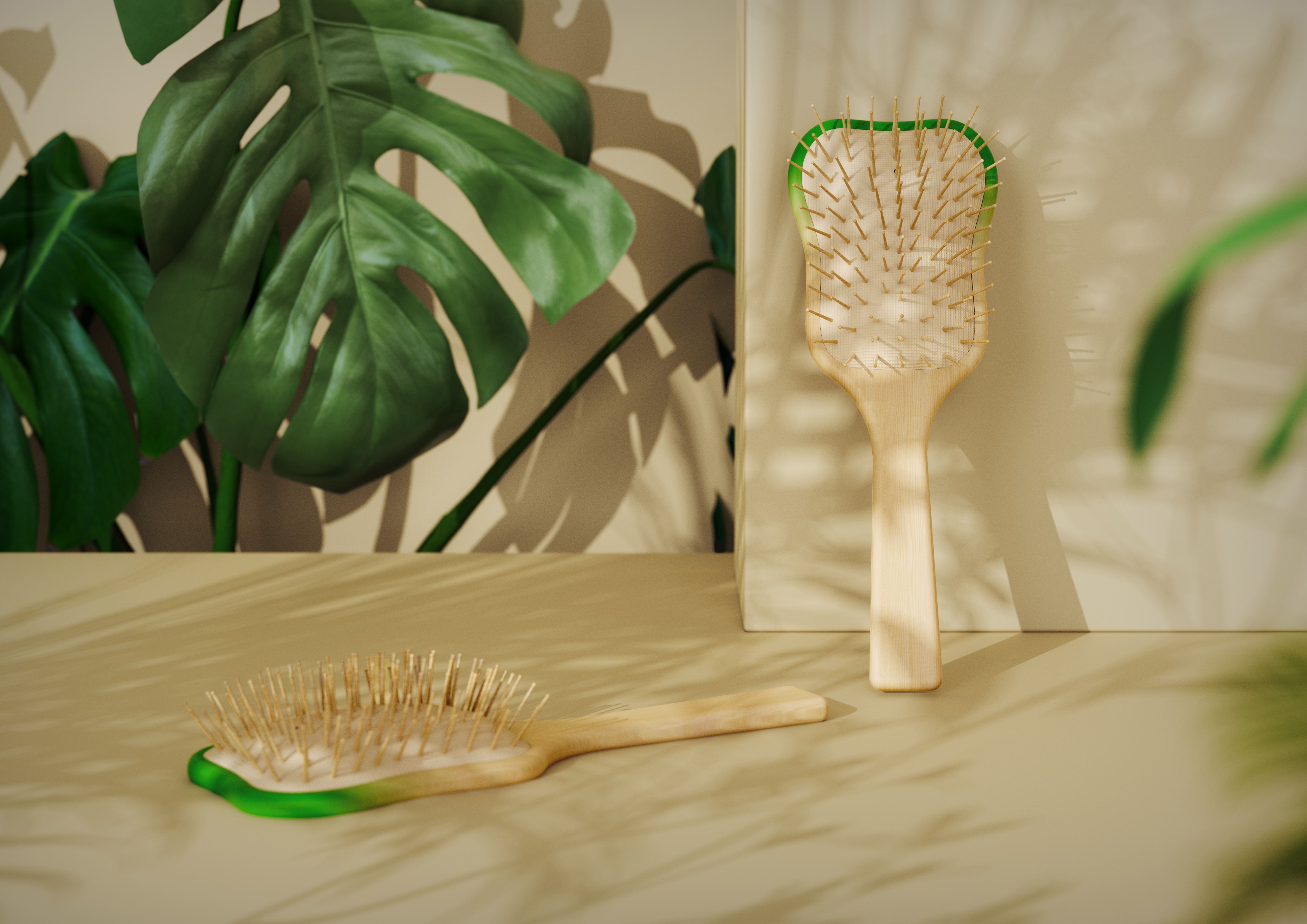 Original comb design，Wooden air cushion comb，