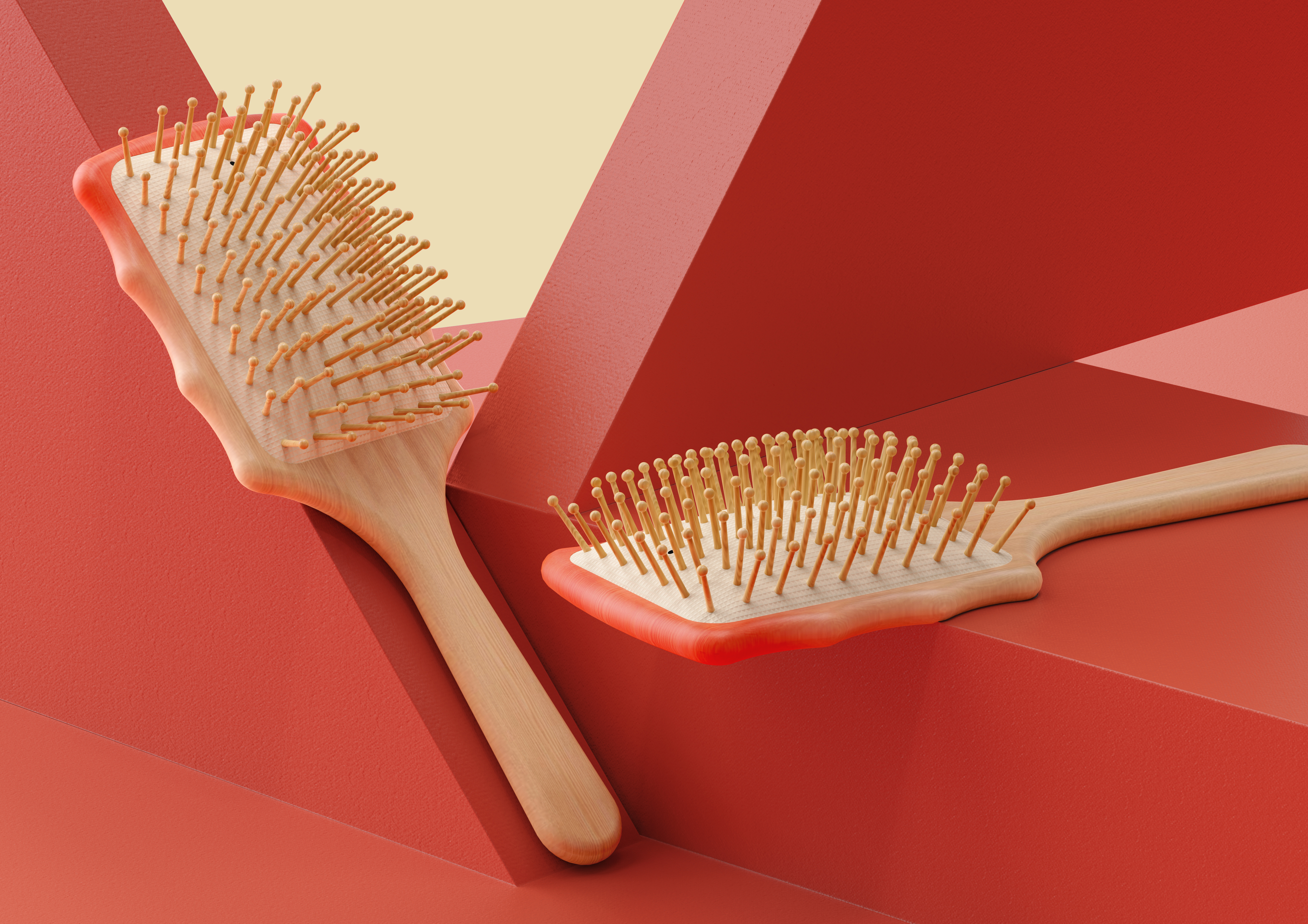 Original comb design，Wooden air cushion comb，
