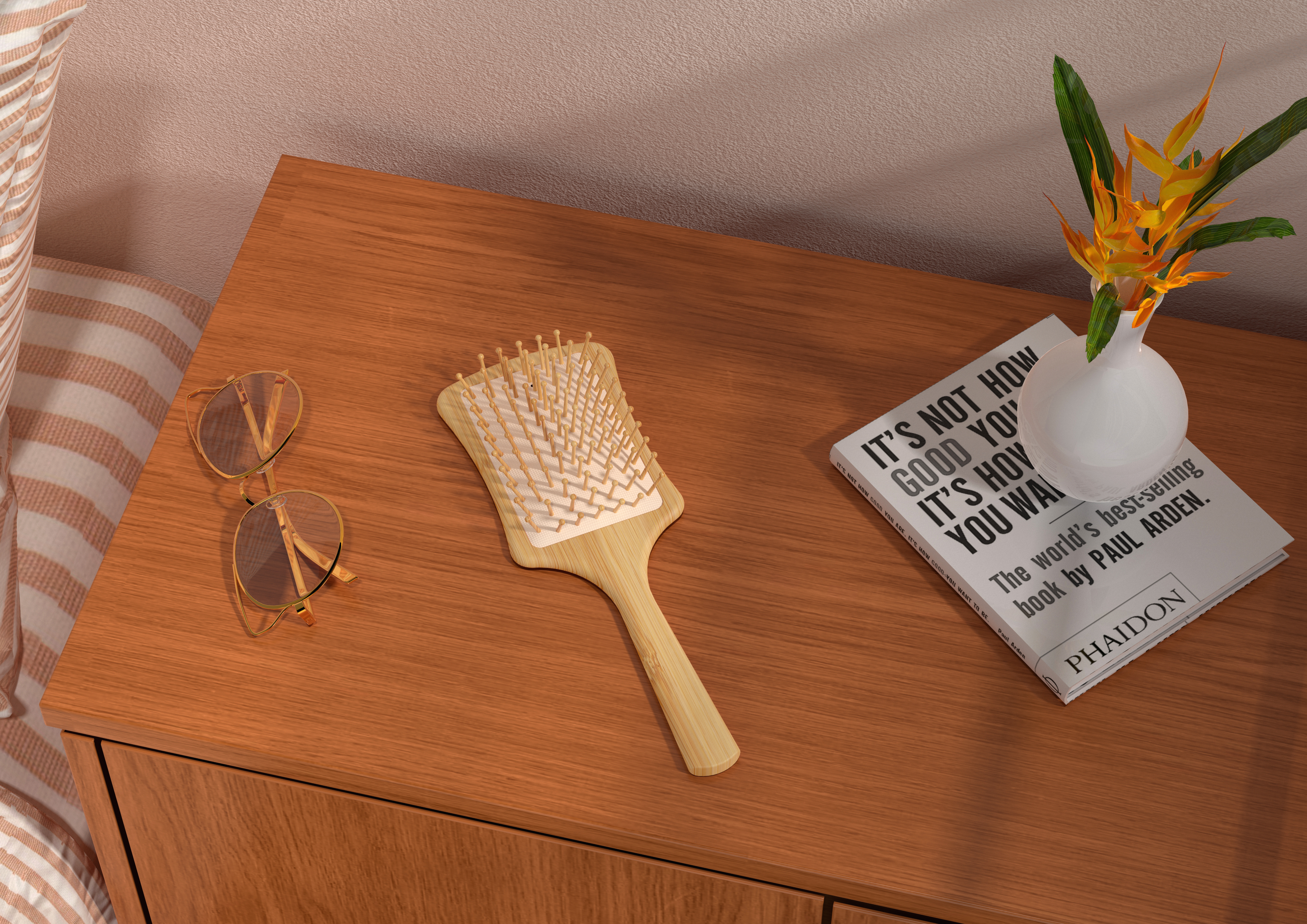 Original comb design，Wooden air cushion comb，