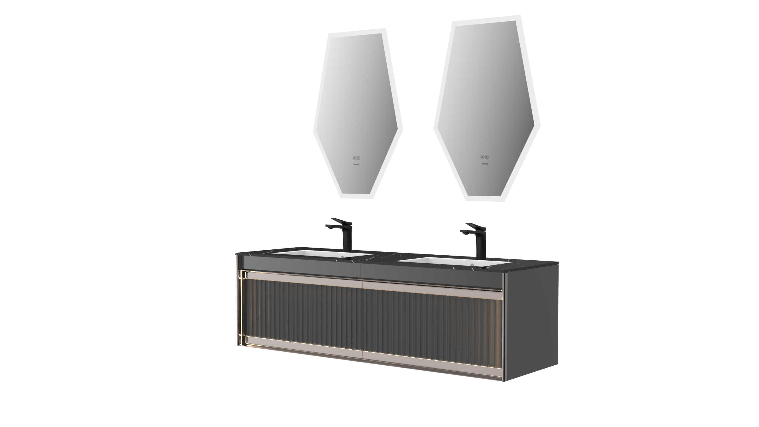 Bathroom cabinet; mirror，