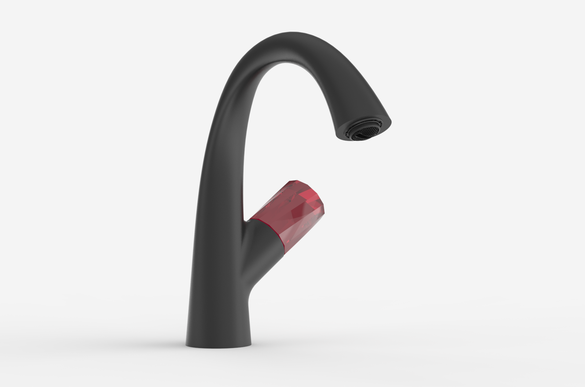 Basin faucet; split faucet; crystal; glass，