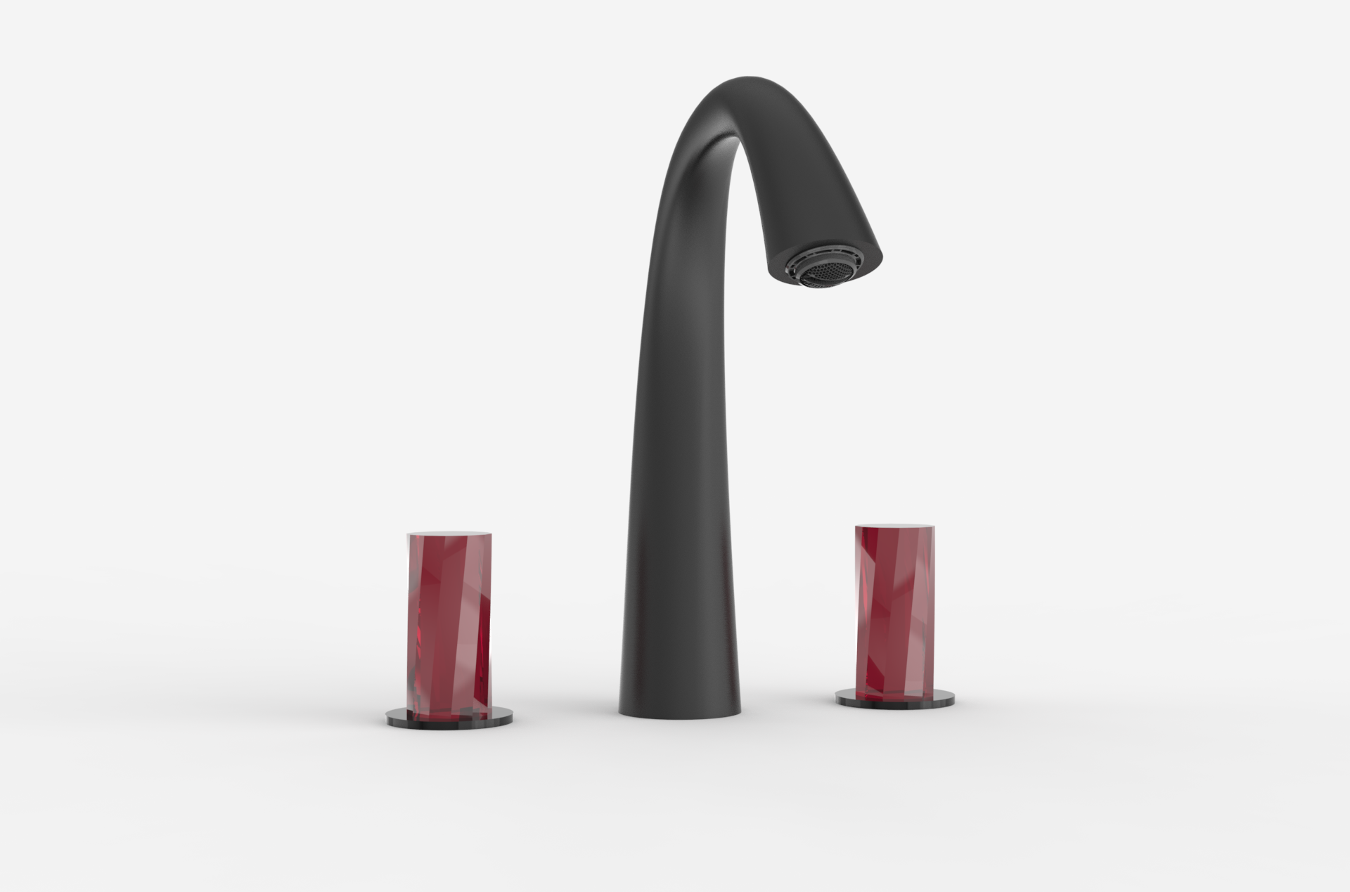 Basin faucet; split faucet; crystal; glass，