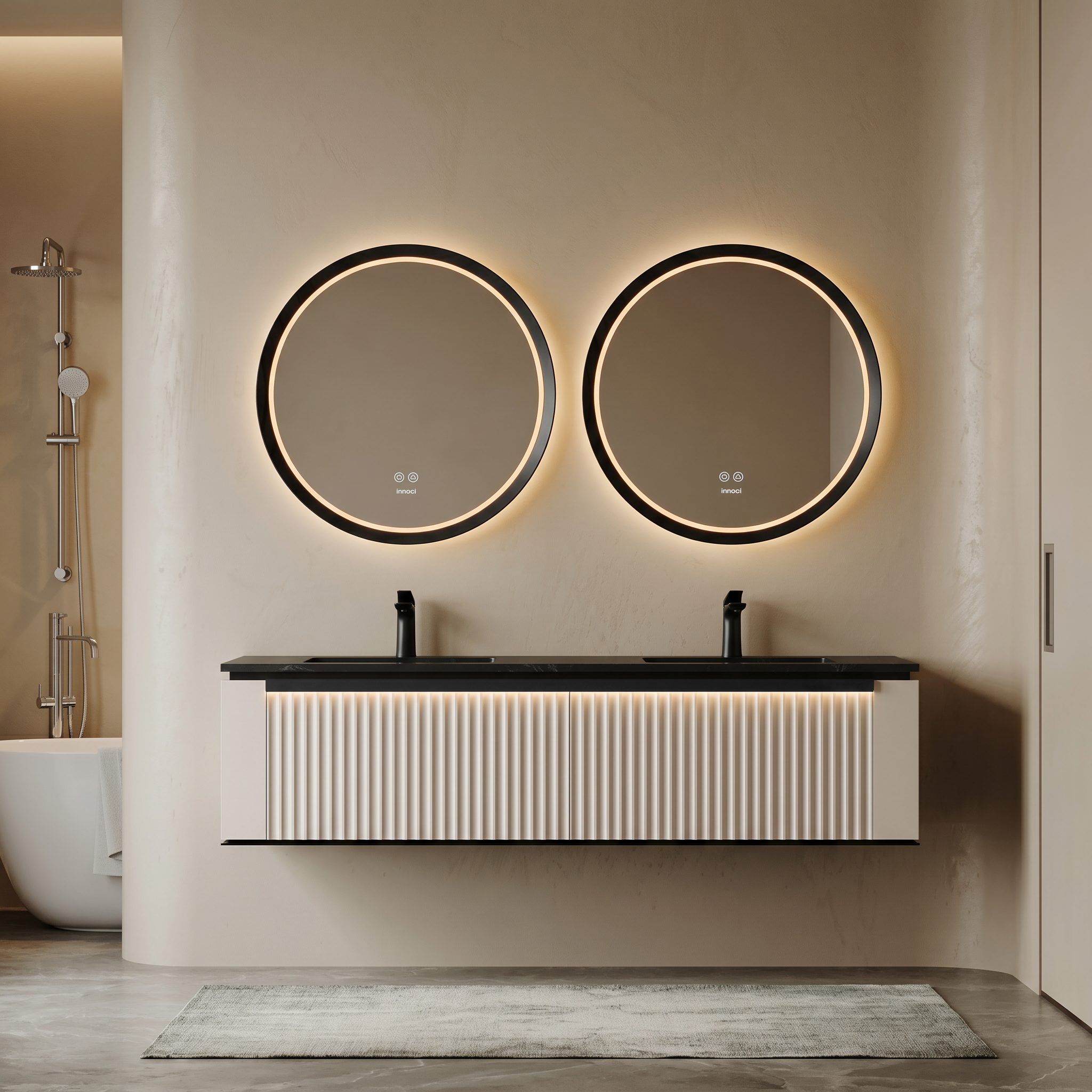 bathroom cabinet; rock slab; artificial stone; texture; high setting，
