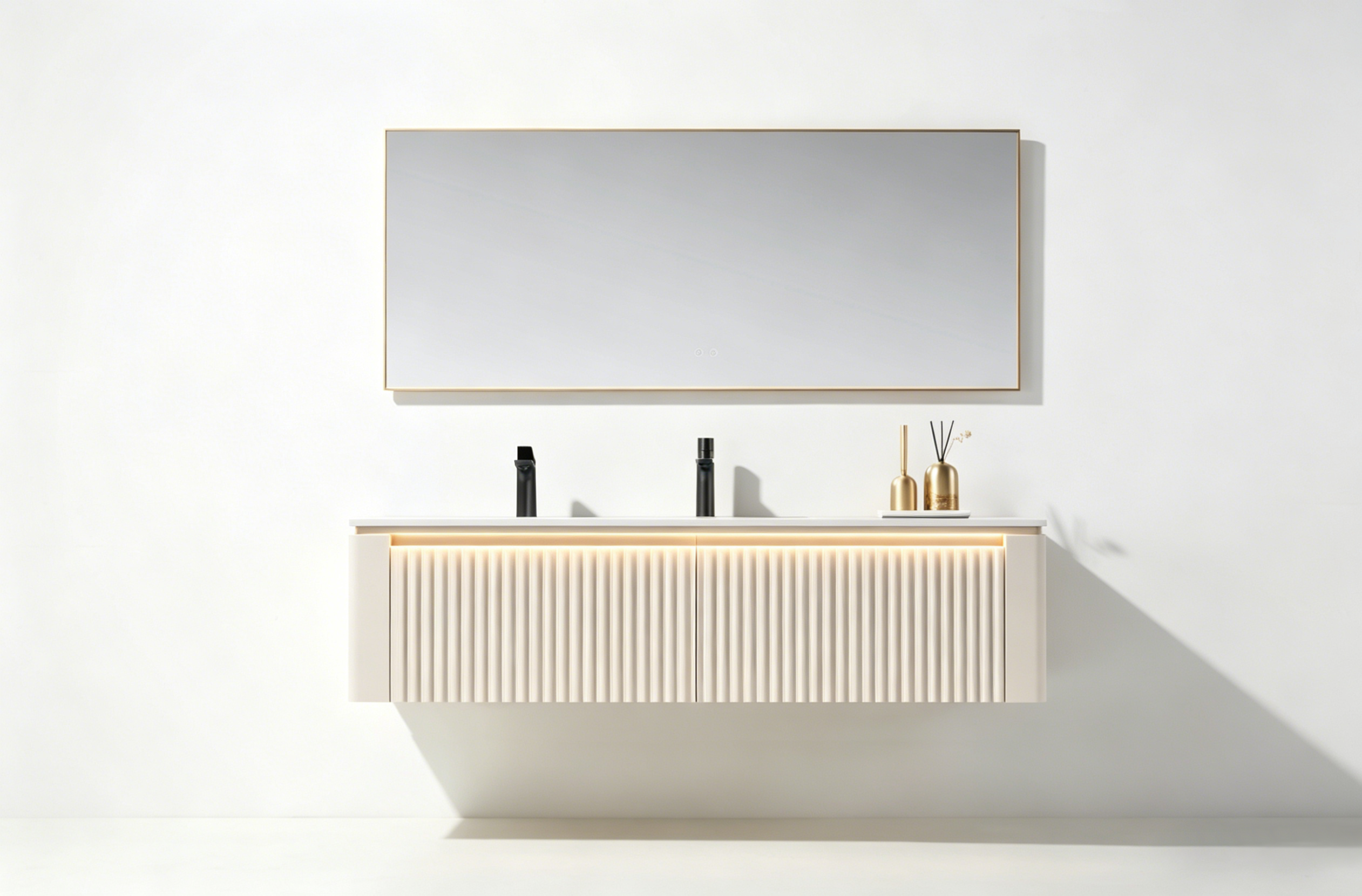 bathroom cabinet; rock slab; artificial stone; texture; high setting，