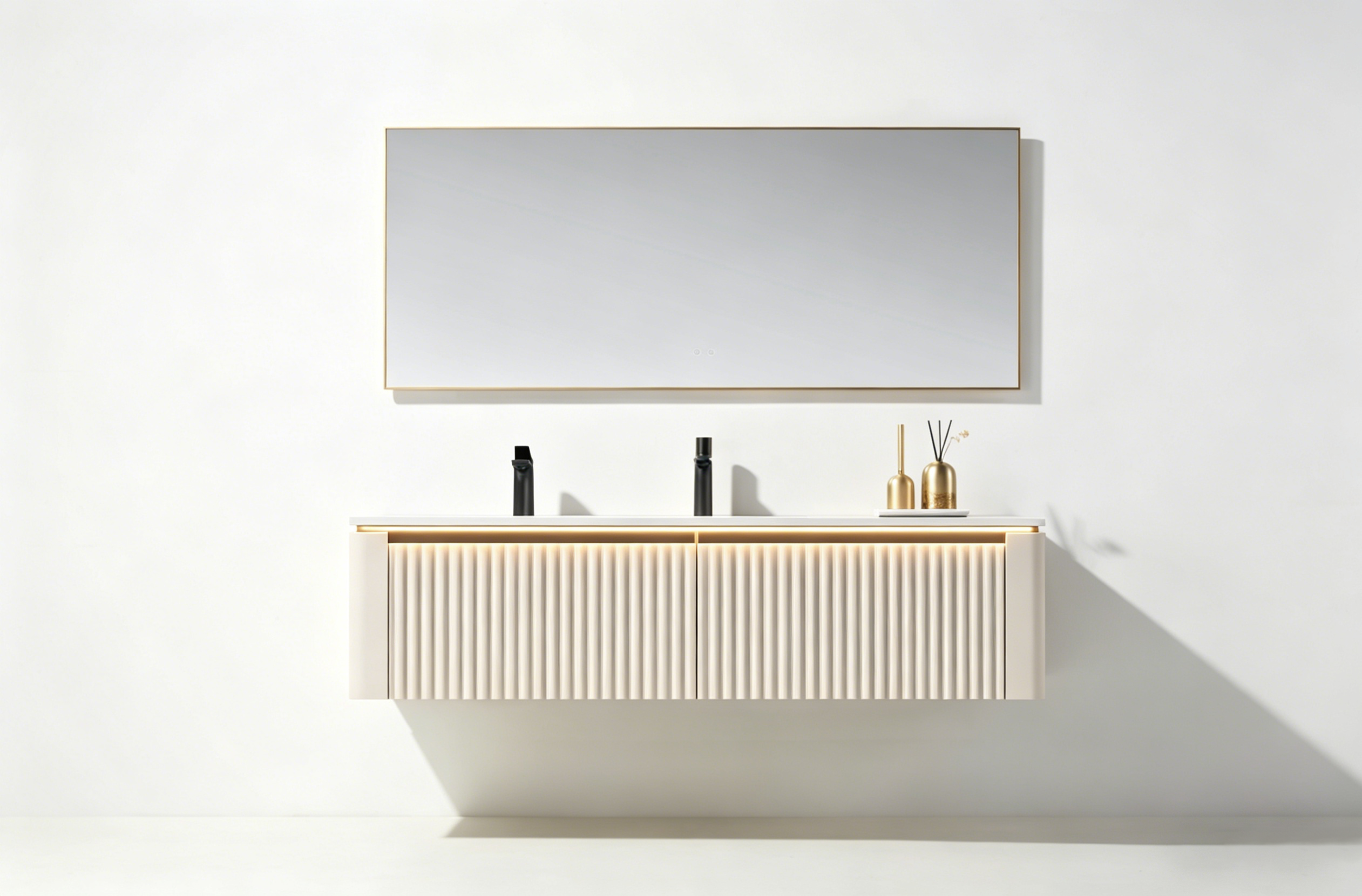 bathroom cabinet; rock slab; artificial stone; texture; high setting，