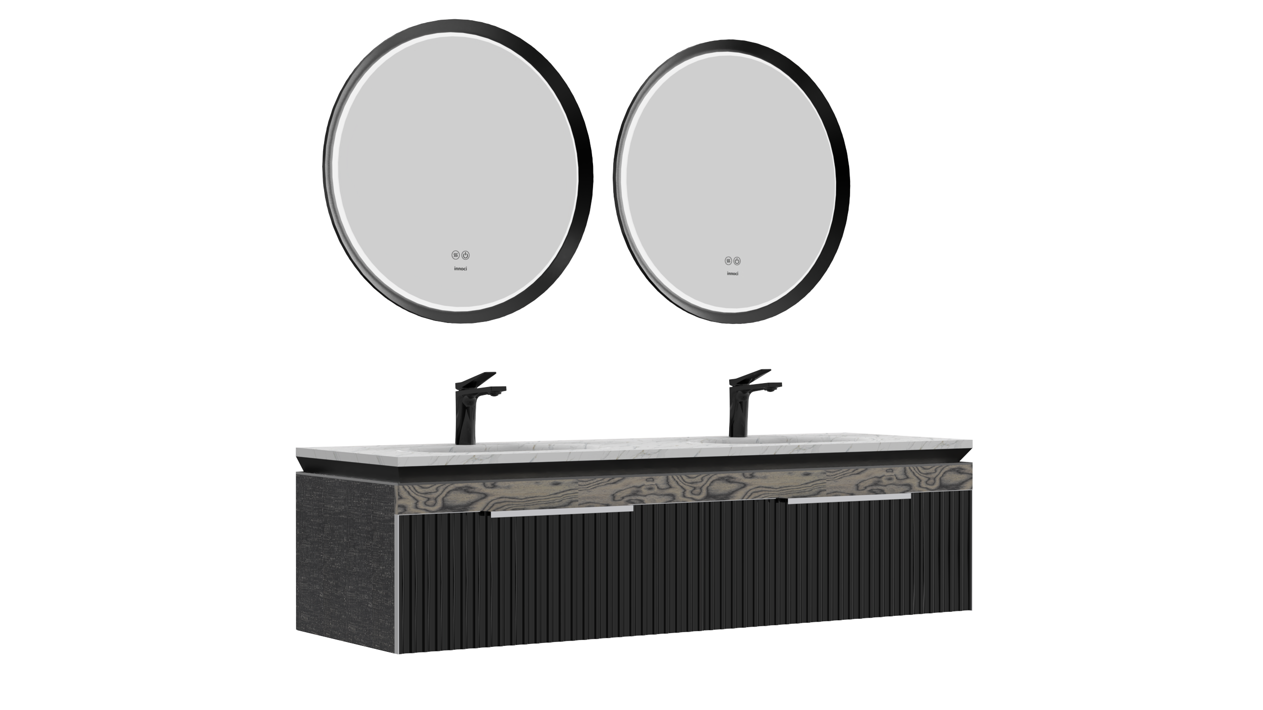 Bathroom cabinet; Rock plate; High setting; Light luxury，
