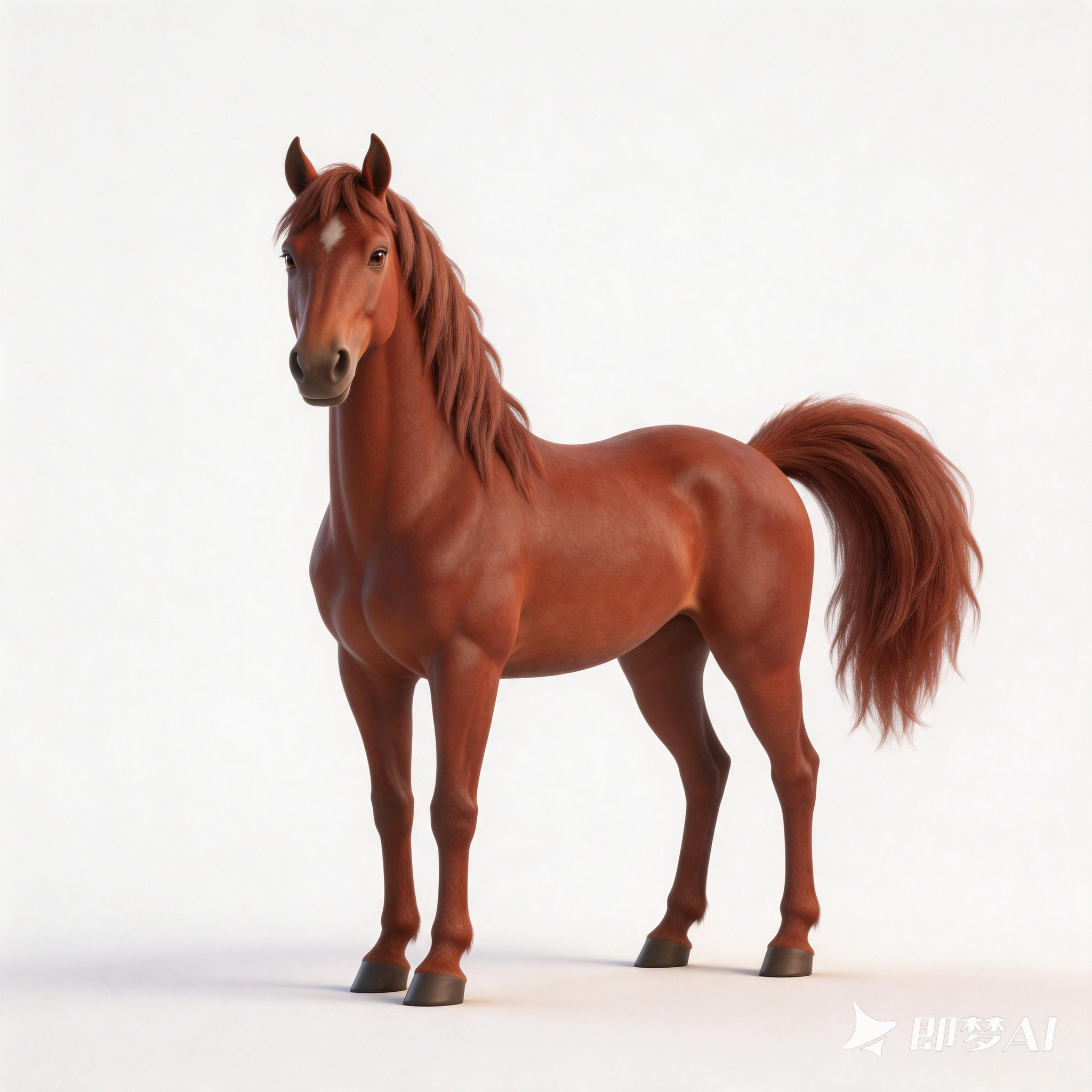 Sweat-blooded horse，