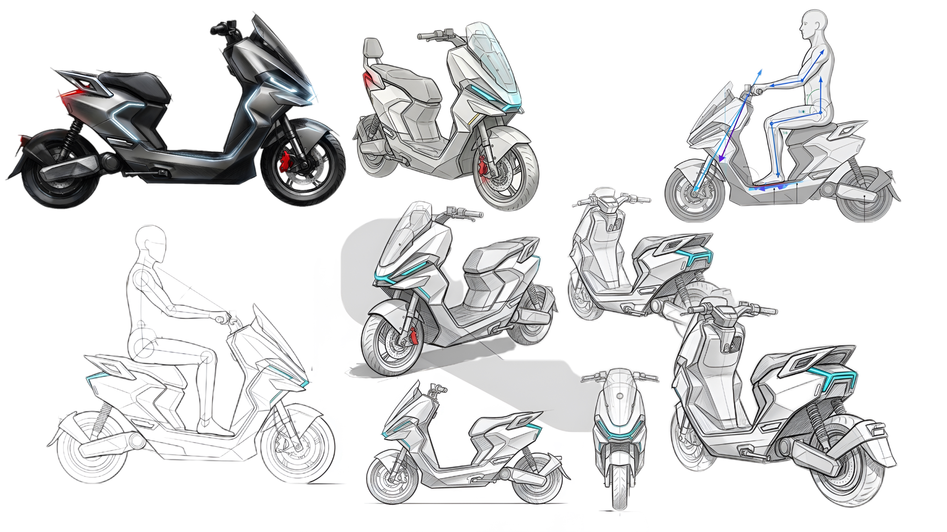 industrial design，Electric motorcycle，Electric two wheeled vehicle，Locomotive design，