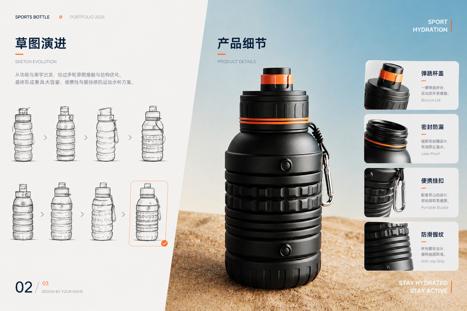 Sports Cup Product Design，