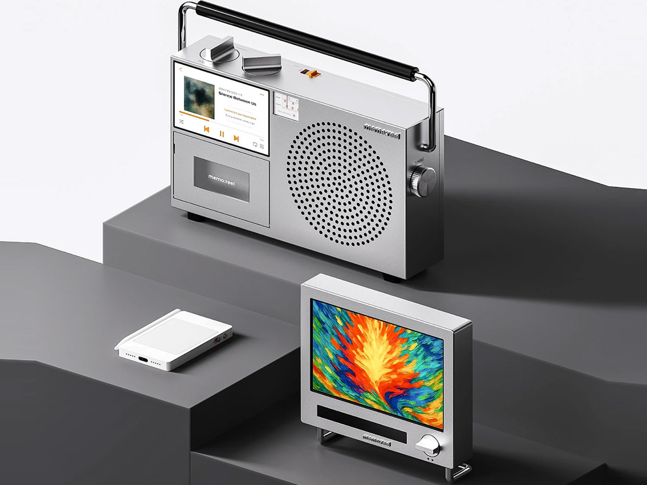 Memoreel，Emotional AI，Emotion Record，Artistic Generation，Retro Tape Drive，