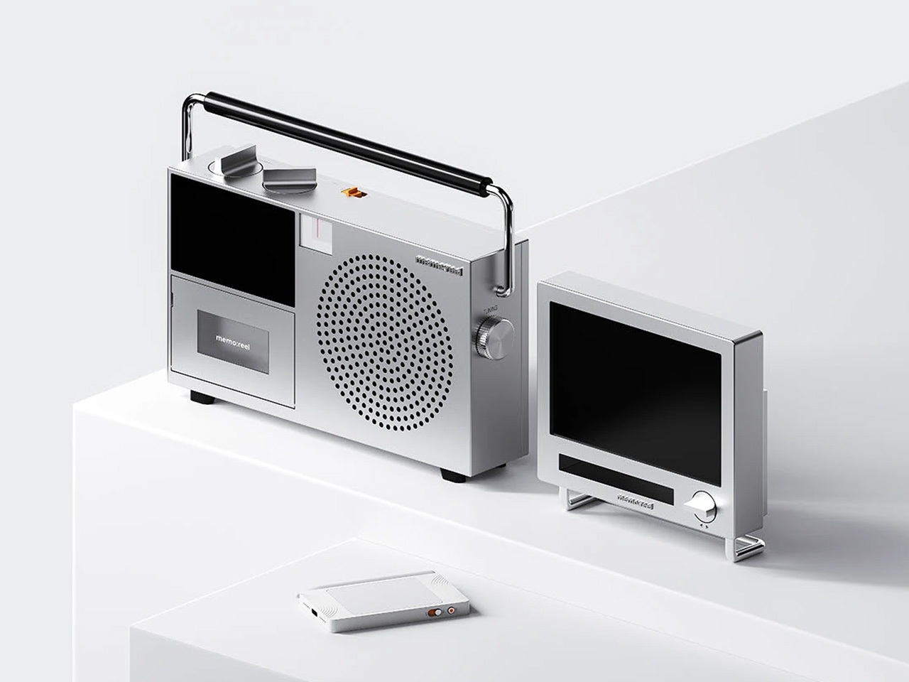 Memoreel，Emotional AI，Emotion Record，Artistic Generation，Retro Tape Drive，