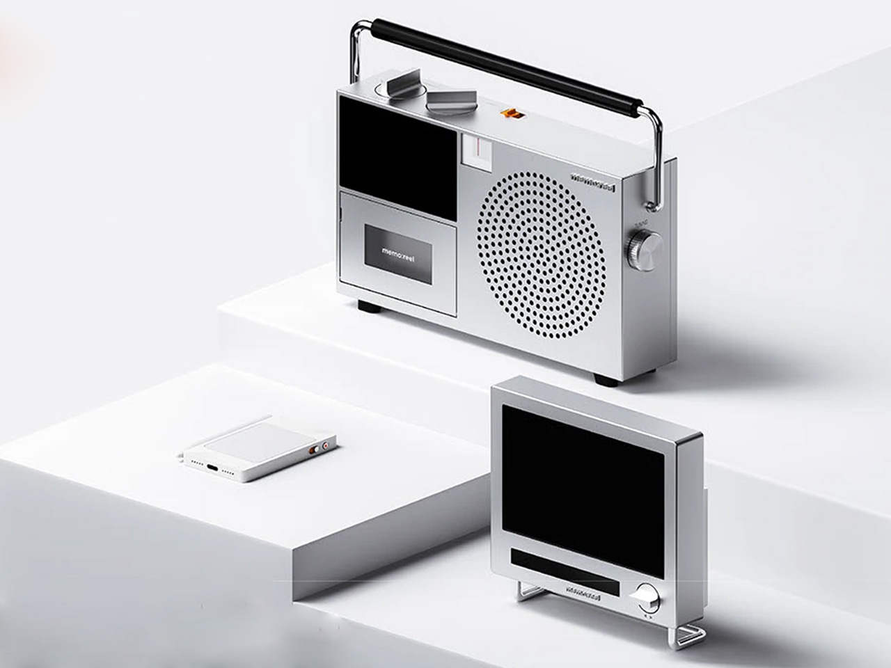 Memoreel，Emotional AI，Emotion Record，Artistic Generation，Retro Tape Drive，