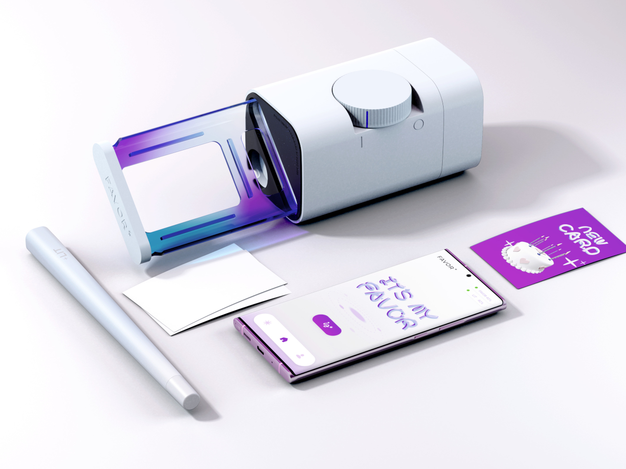 Favor AR，Interactive Gift Giving，Mini Photo Printer，app，Creative design，