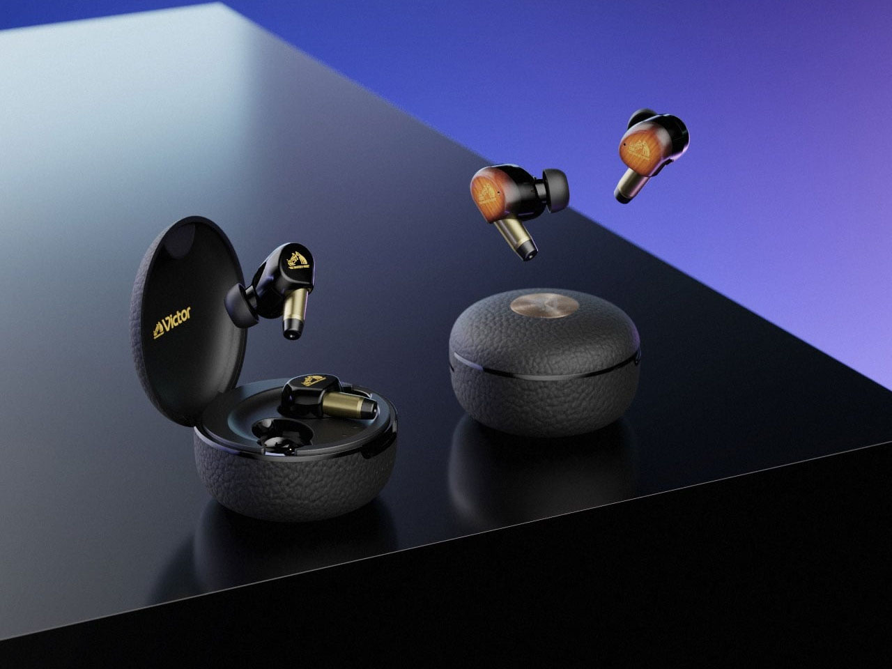 Bluetooth headset，wooden diaphragm，TWS Flagship，Victor WOOD Master，Top Noise Reduction，