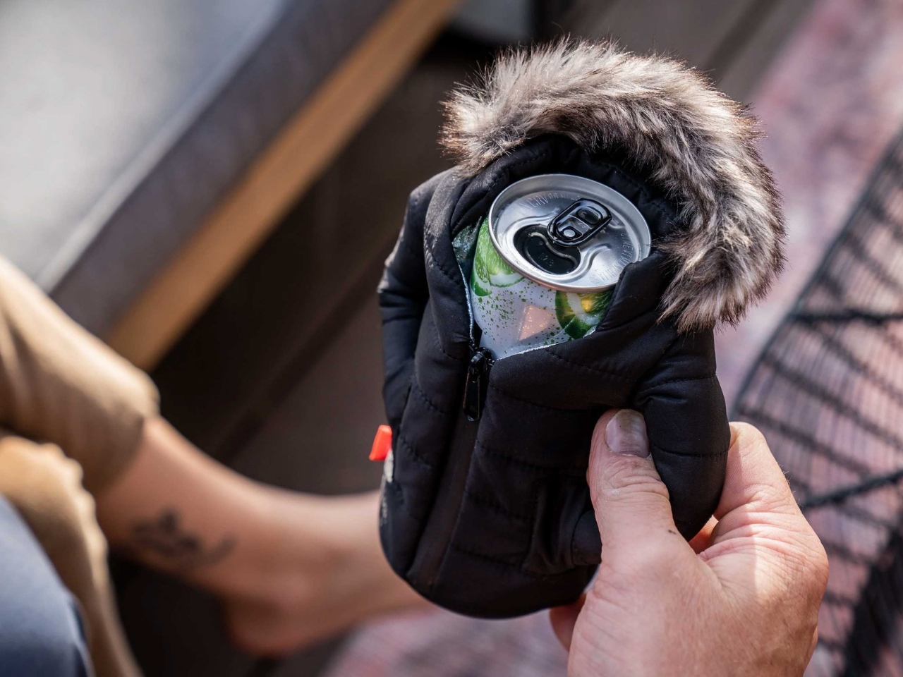 Puffin，Thermos cup sleeve，Down jacket design，Portable cup cover，Cute design，