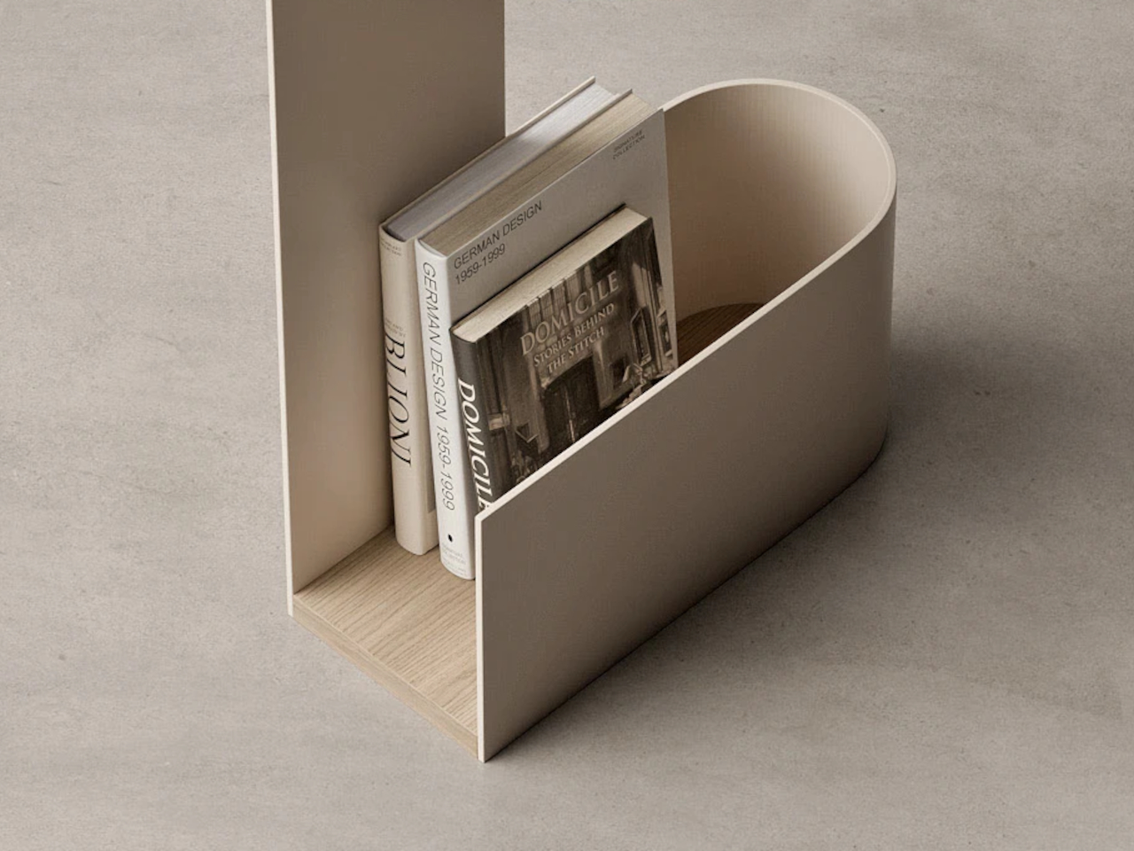 Twist，monolithic metal，One-piece furniture，Removable Side Table，Minimalist design ，