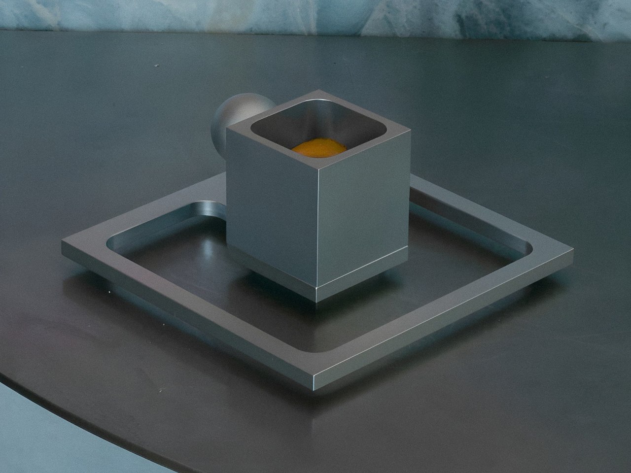 UNAVELA，6061 aluminum，geometric tableware，matte anodized，coffee cup，