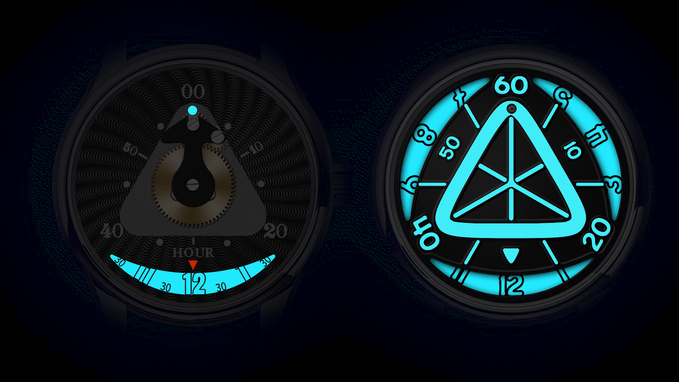 Miyota 9039，Automatic movement，Triangle dial，Automatic machinery，Super-LumiNova，