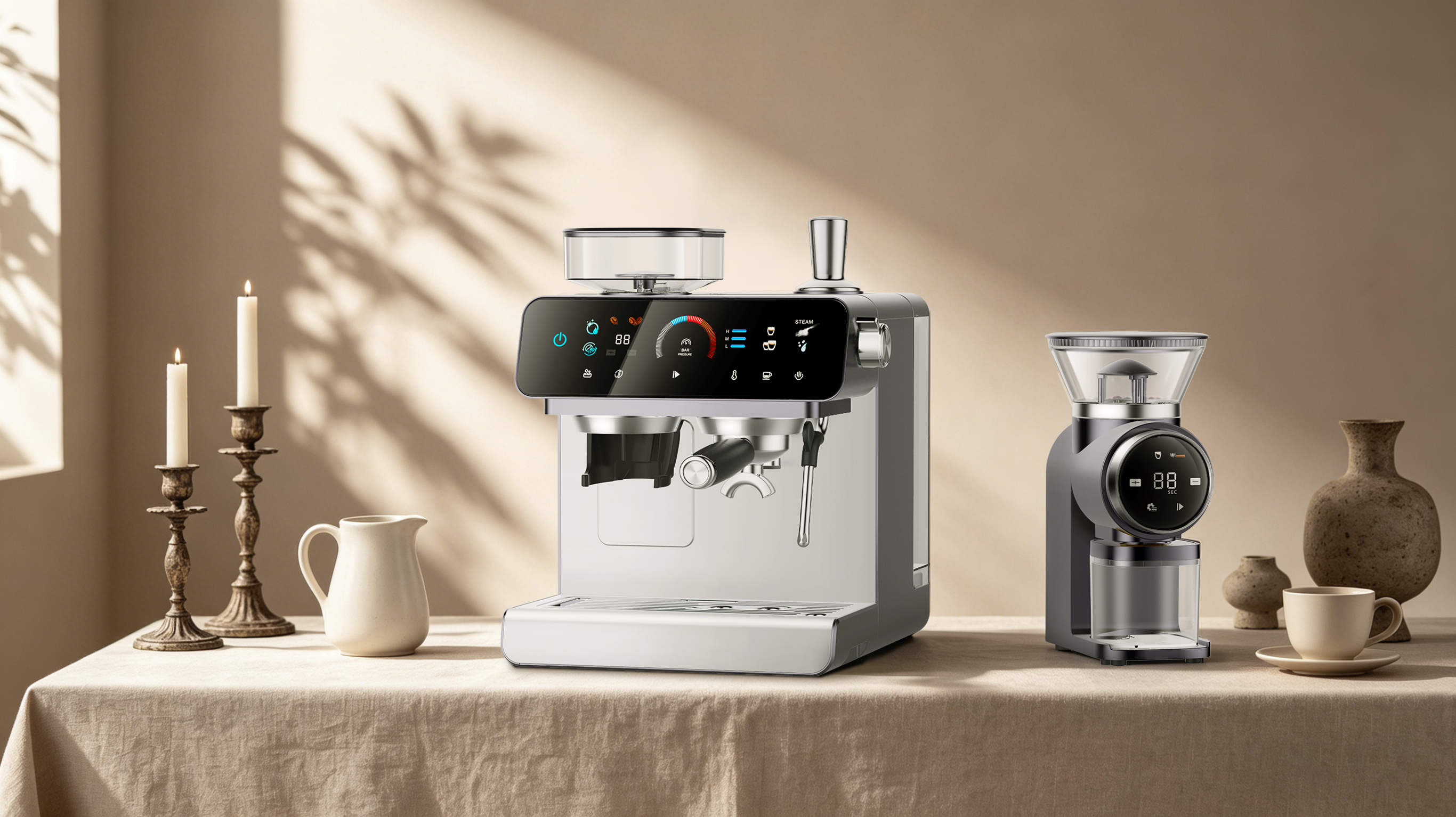 industrial design，product design，Coffee machine design，Modular platform design，CMF Design of Household Appliances，Original works，