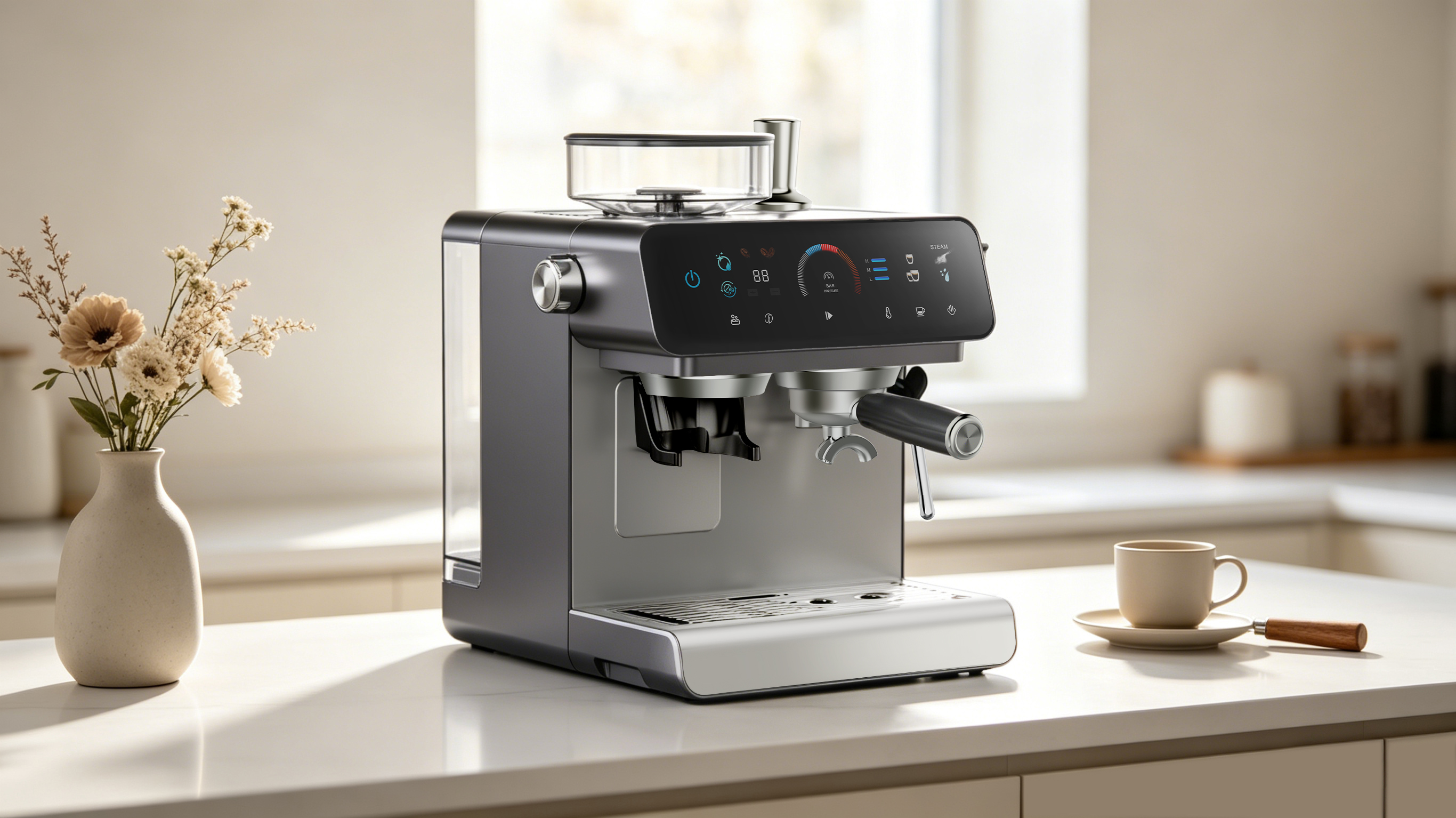 industrial design，product design，Coffee machine design，Modular platform design，CMF Design of Household Appliances，Original works，