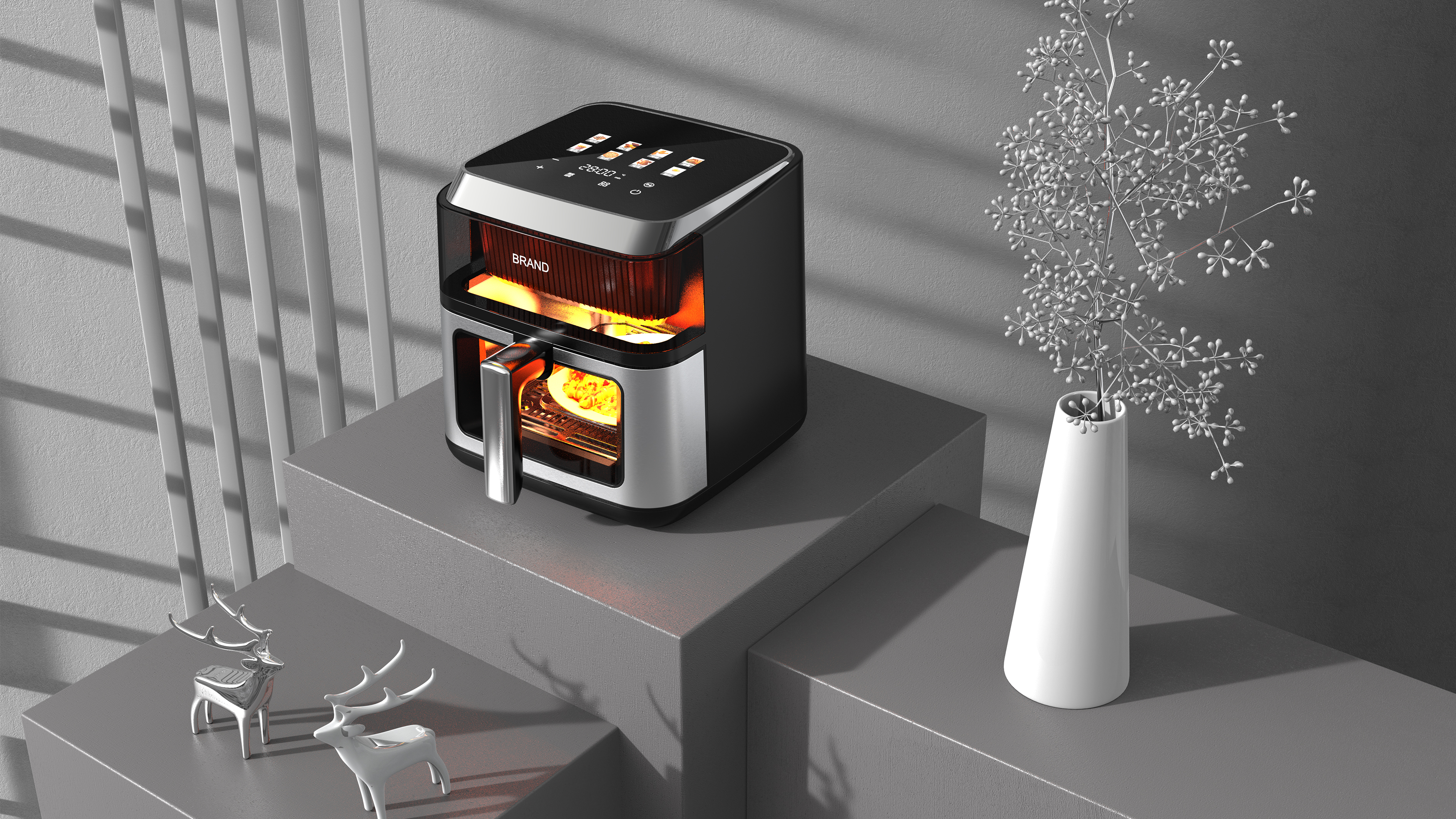 Electrical Design, Air Fryer, Industrial Design，