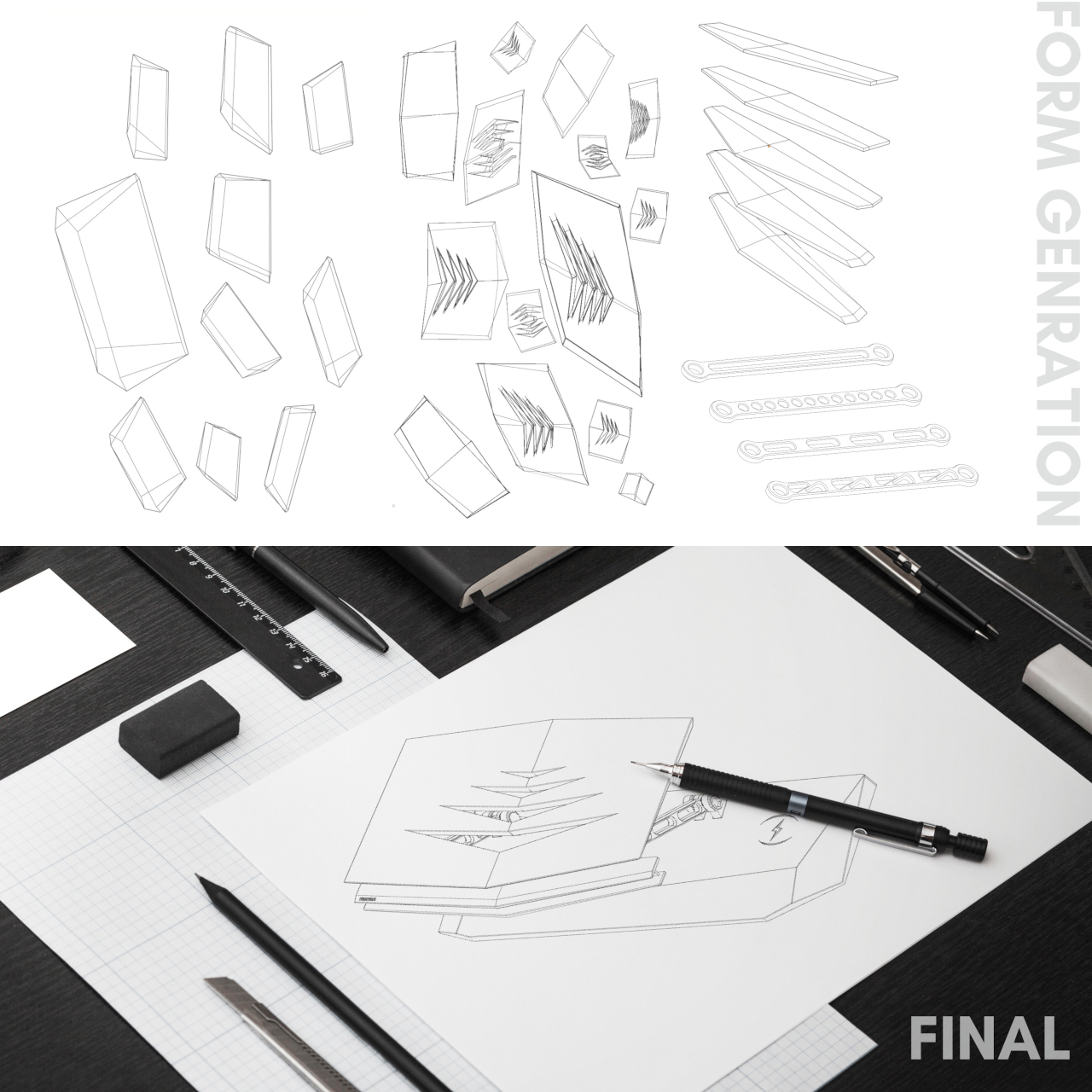 Exolevate，Bracket，Three in one，conceptual design，