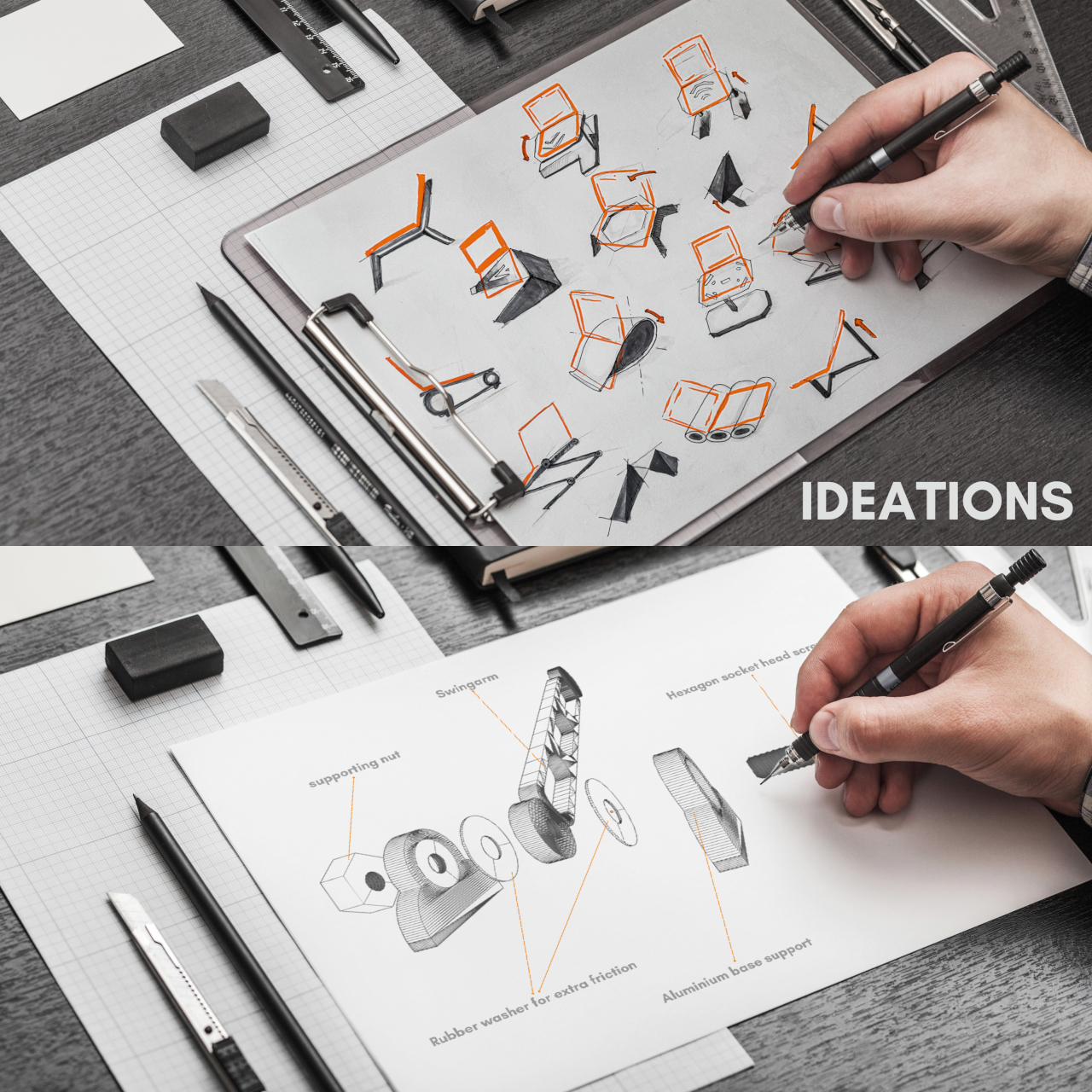 Exolevate，Bracket，Three in one，conceptual design，
