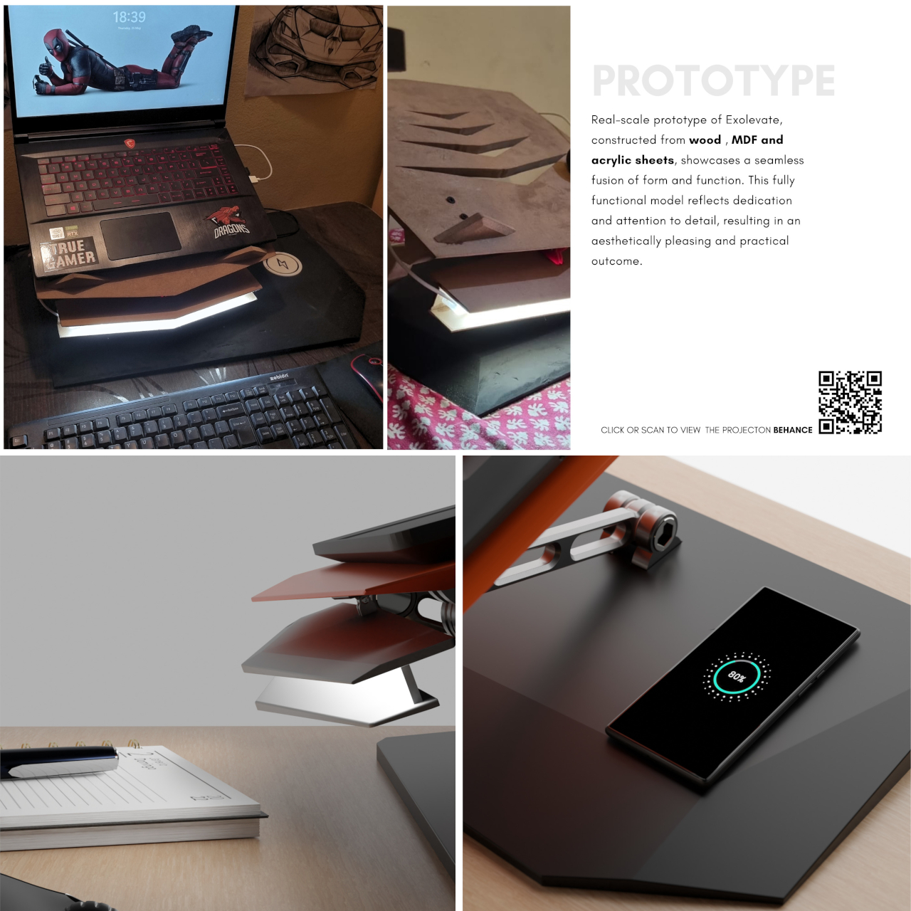 Exolevate，Bracket，Three in one，conceptual design，