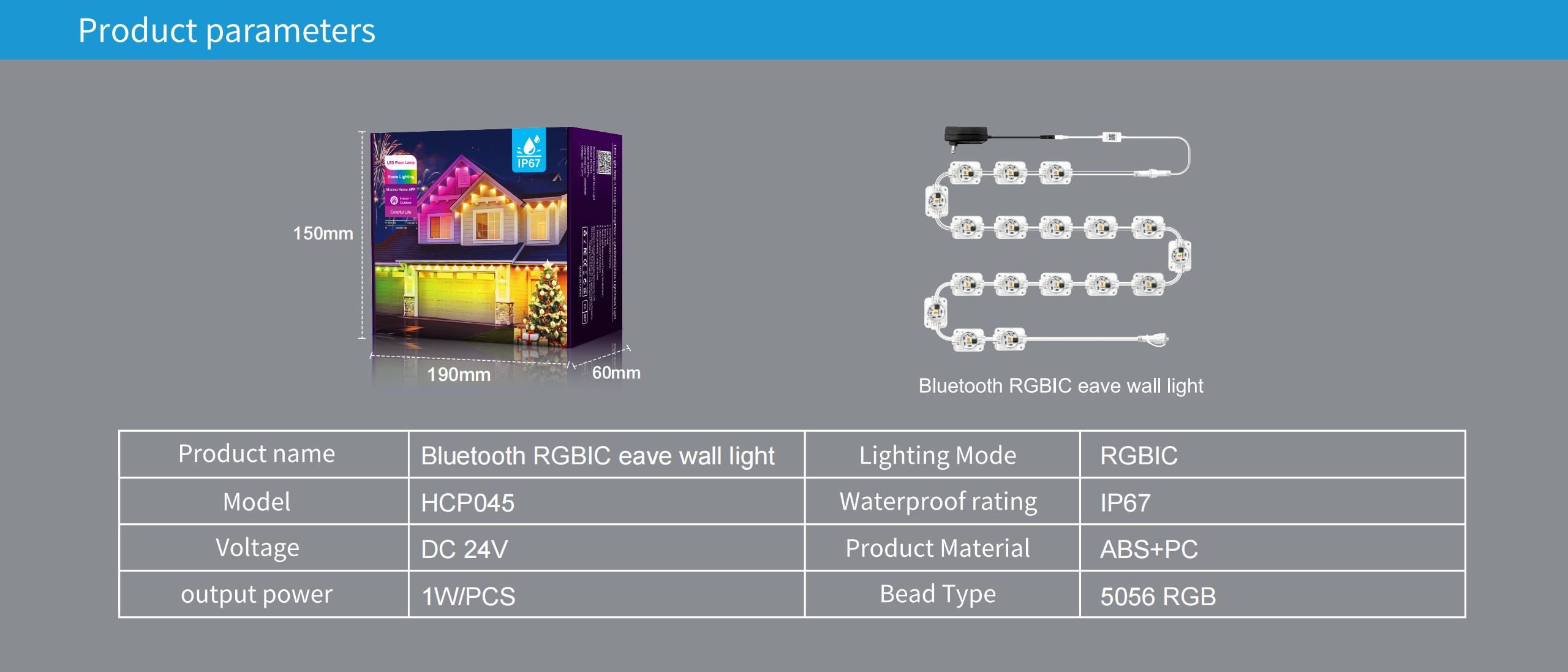 Magic Eaves Light，Lamp string，Eaves lamp，Atmosphere lamp，