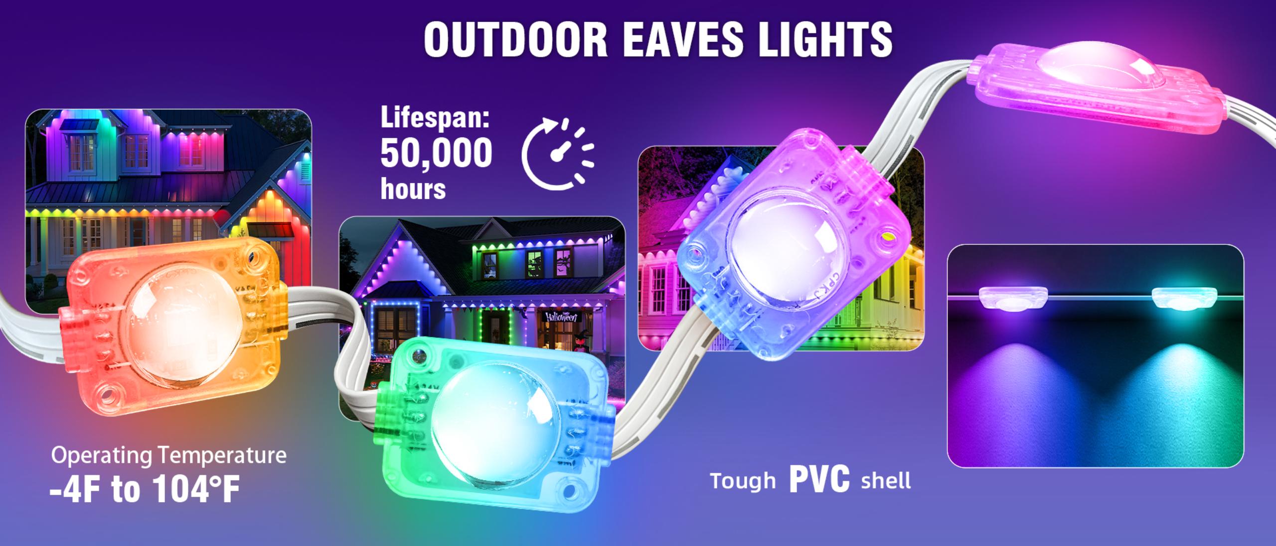 Magic Eaves Light，Lamp string，Eaves lamp，Atmosphere lamp，