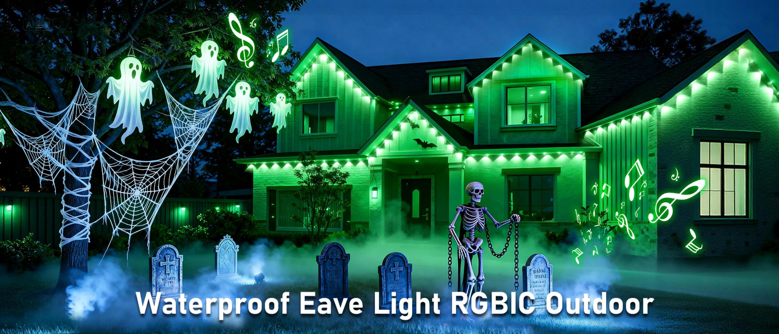 Magic Eaves Light，Lamp string，Eaves lamp，Atmosphere lamp，