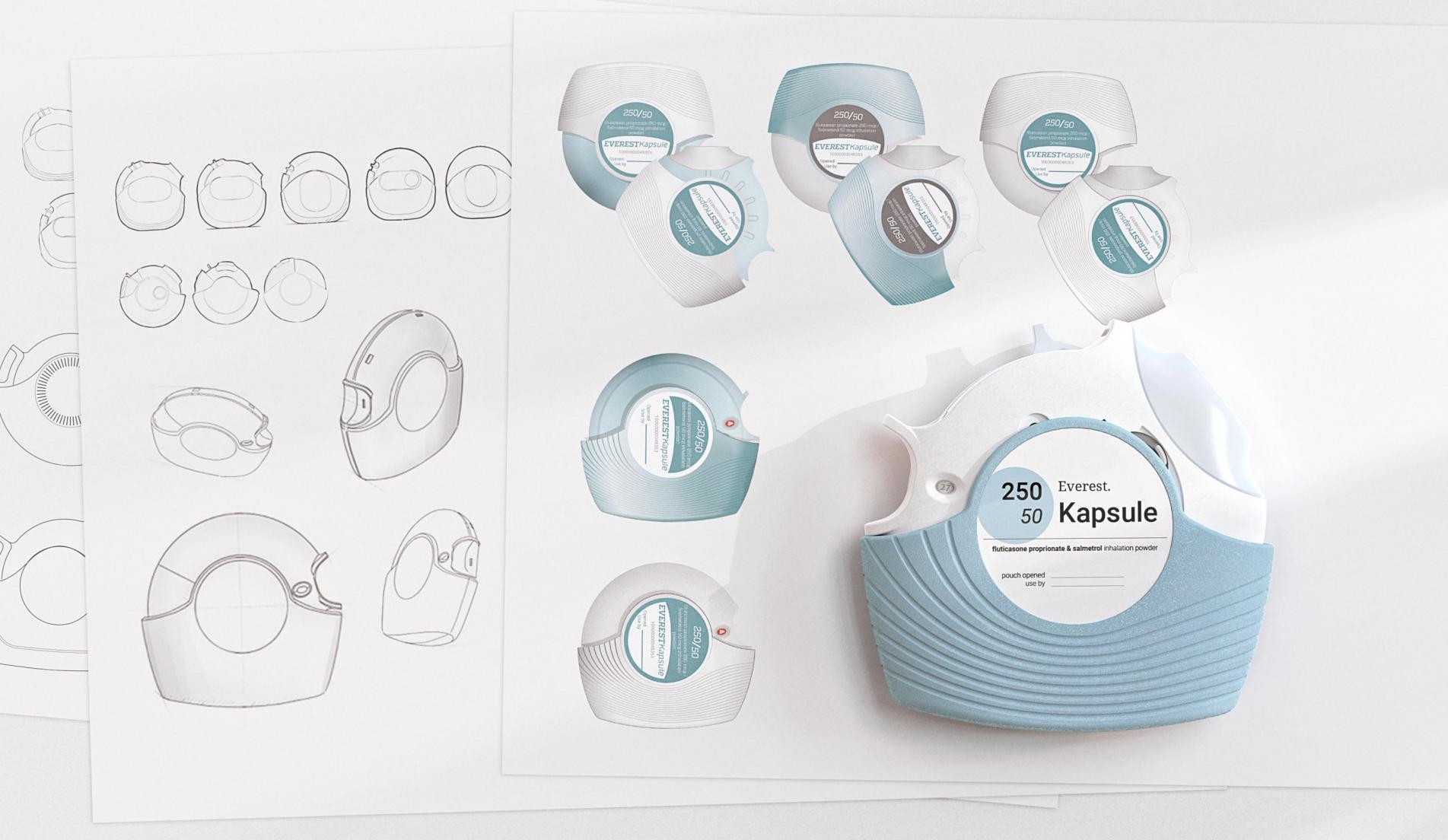 Breathing Drug Administration Products，Drug delivery equipment design，Dry powder inhaler，Medical device design，Capsule drug delivery equipment，Structural design，Appearance design，Compliance Design，