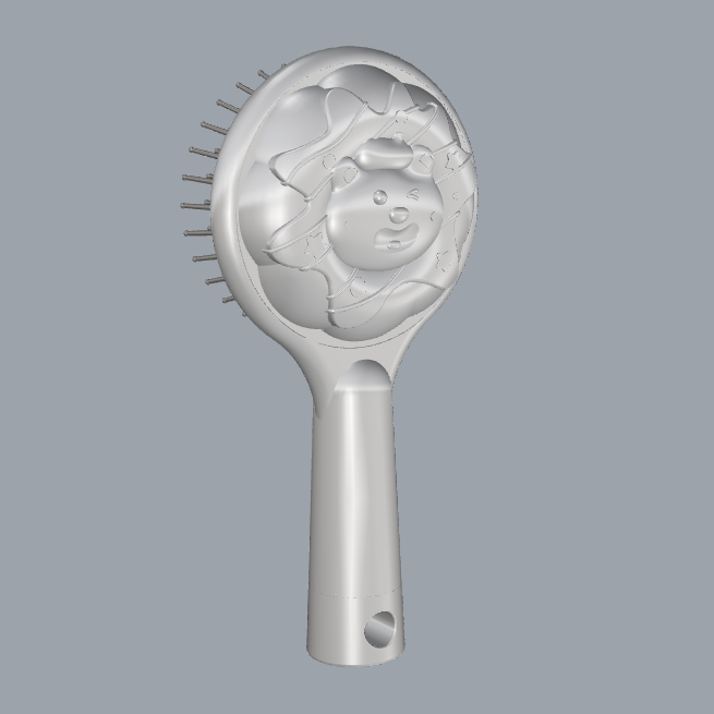 3D modeling，Product rendering，keyshot，rhinoceros，air cushion comb，Three Blessings，