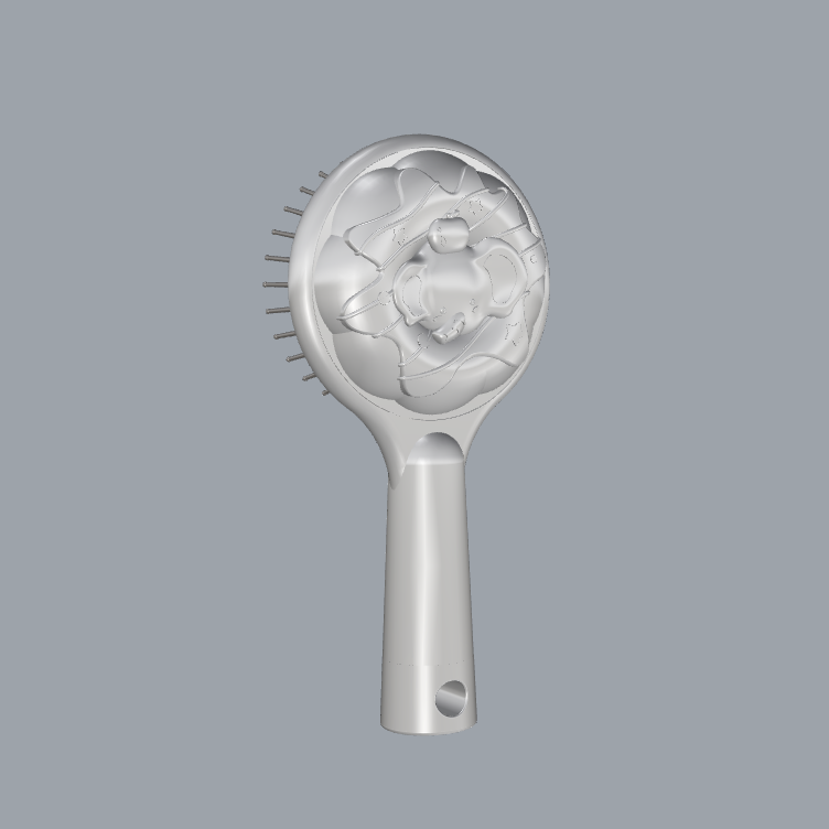 3D modeling，Product rendering，keyshot，rhinoceros，air cushion comb，Three Blessings，